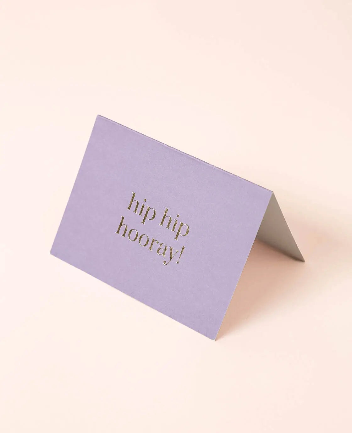 Carte pliante lilas, hip hip hourra !