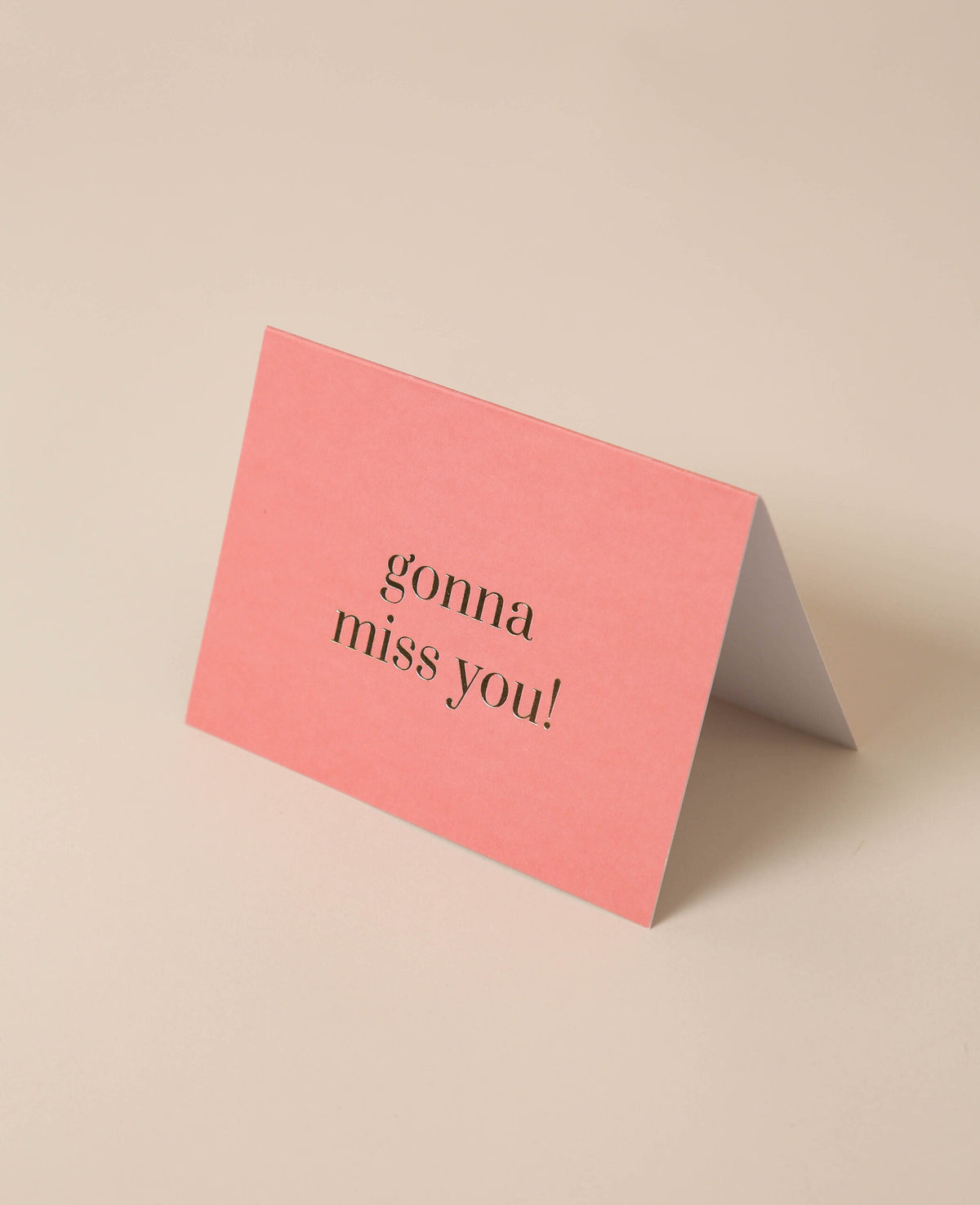 Coral folding card, gonna miss you!
