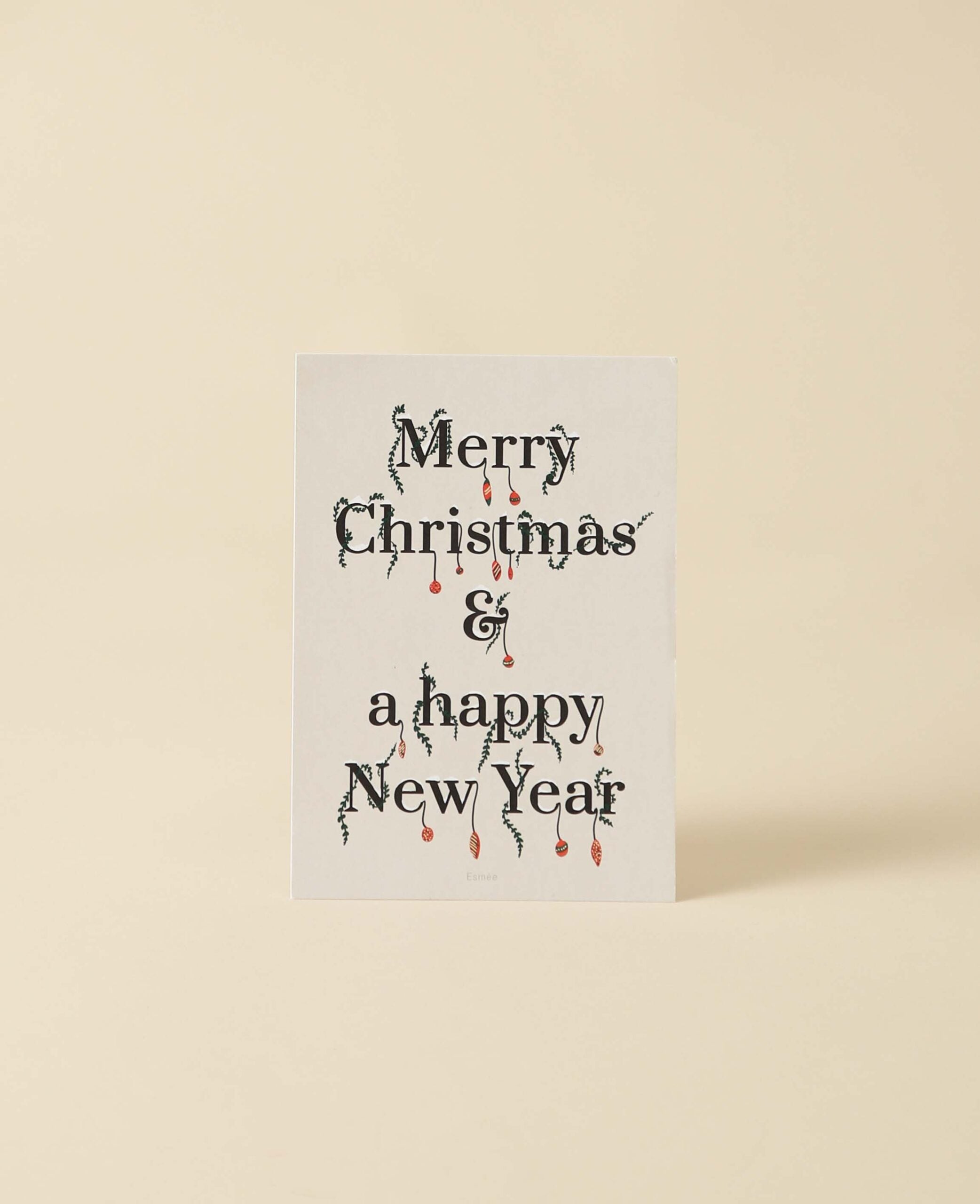 Weihnachtskarte / Postkarte im A6 Format, Snowy Font