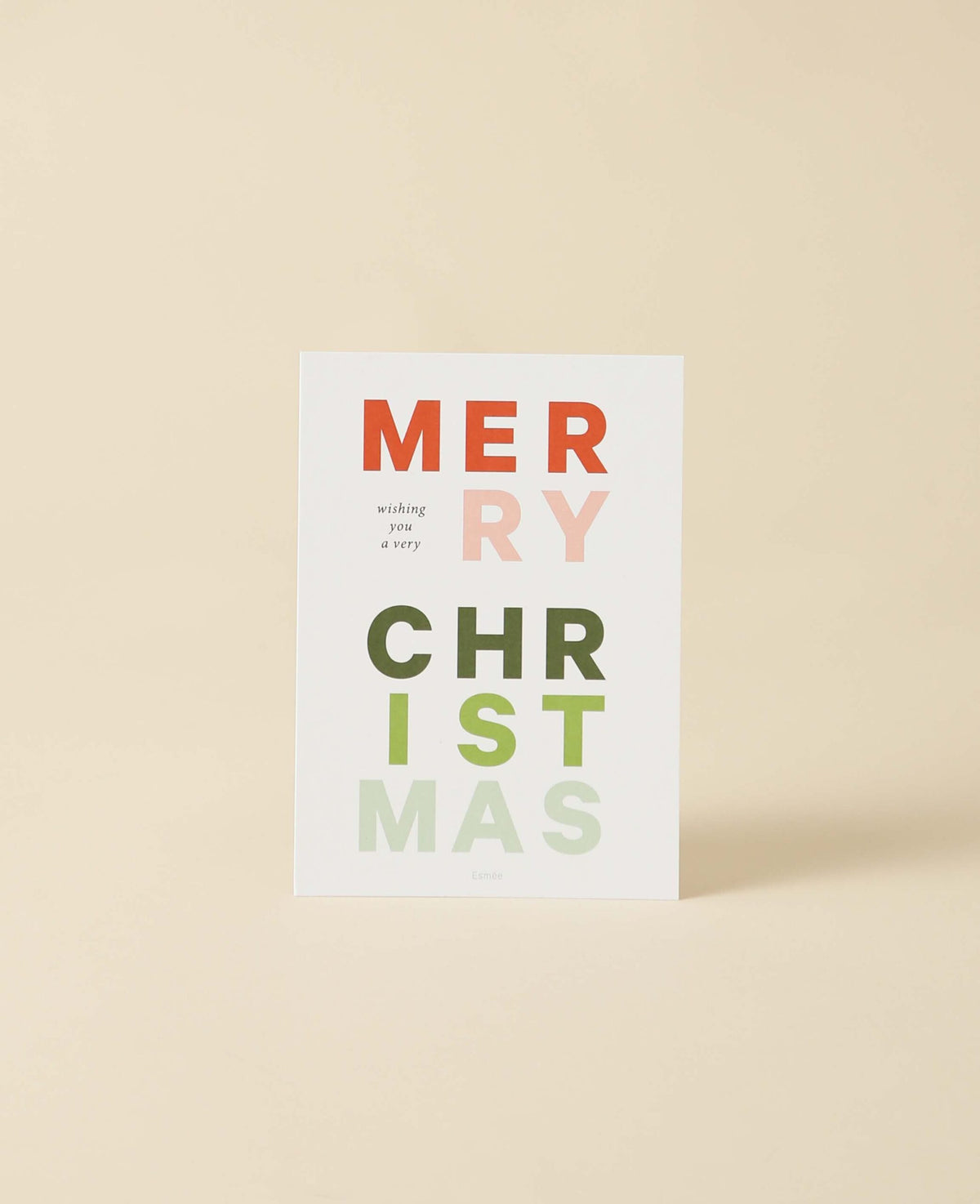 Weihnachtskarte / Postkarte im A6 Format, Colourful Font