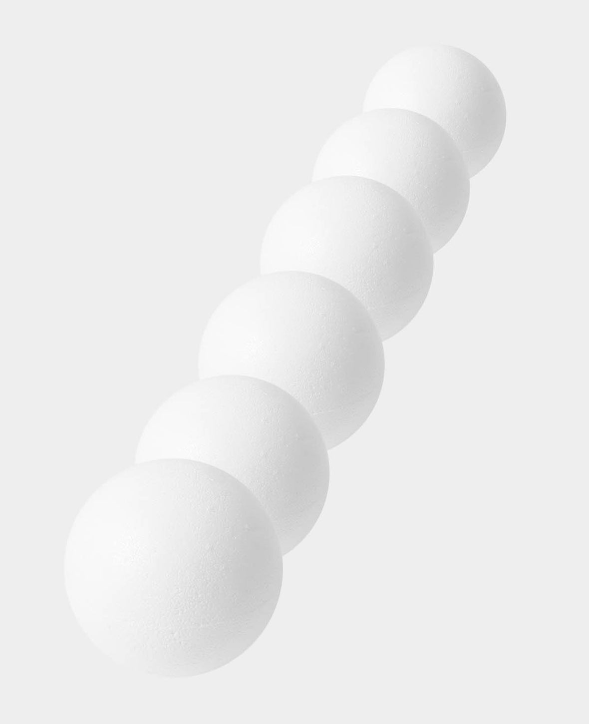 Styroporkugel, Weiss, ø 6 cm, 6 Stk.