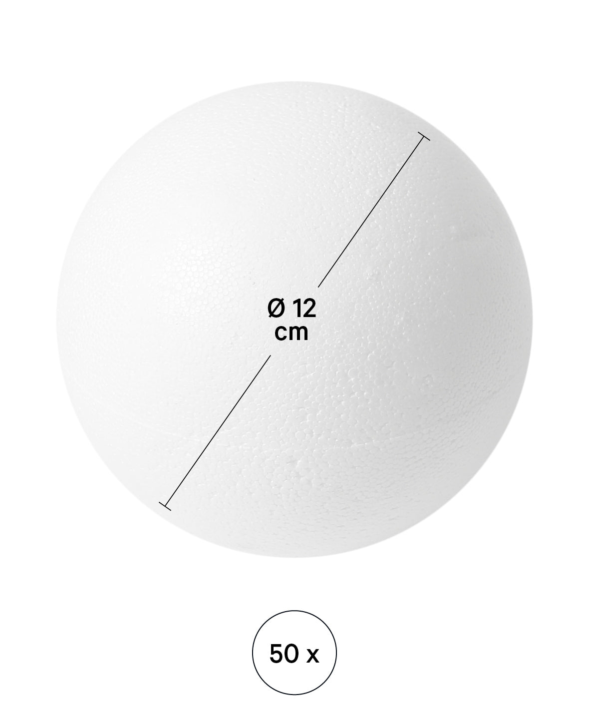 Styropor-Ring voll, 12 cm