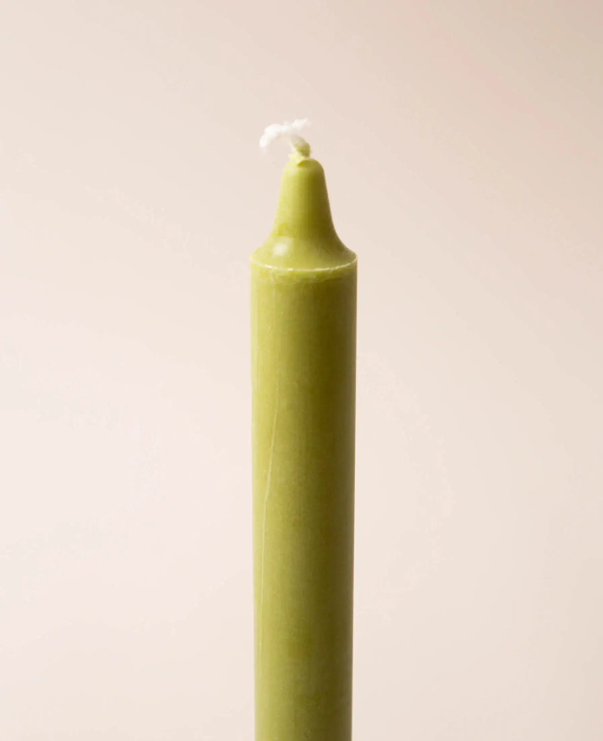4er Set Stabkerzen / Tafelkerzen, Olivgrün, H 25 cm x Ø 2.2 cm