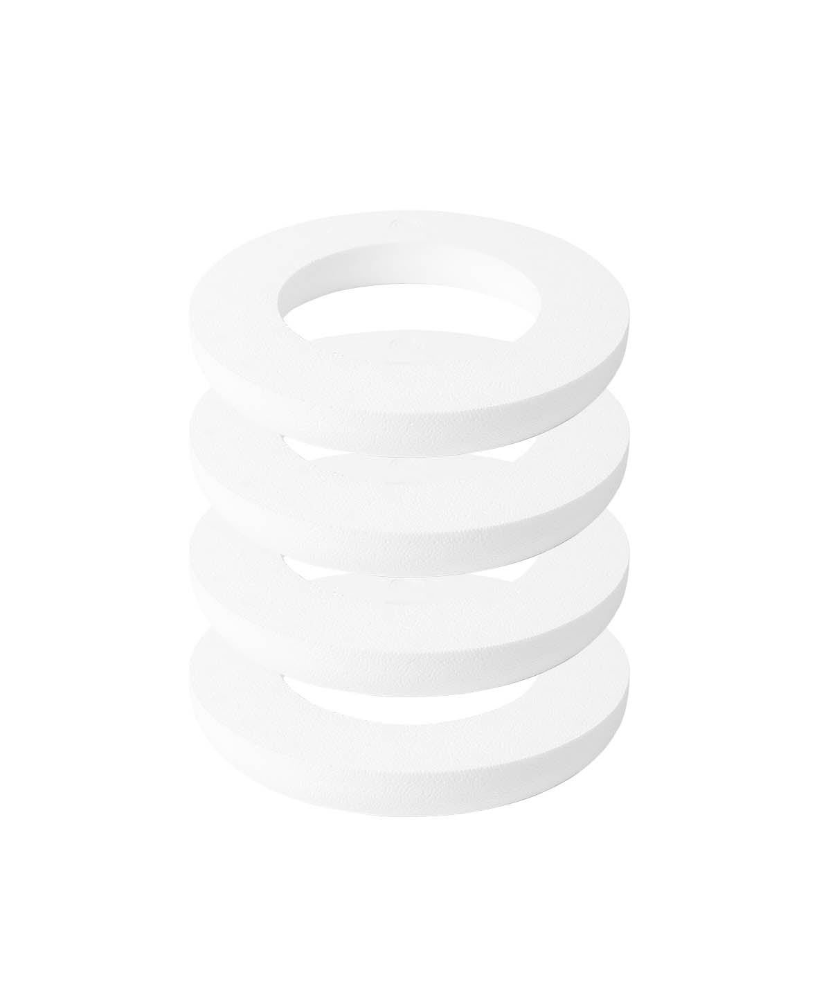 Styroporring halb, Weiss, ø 12 cm, 4 Stk.