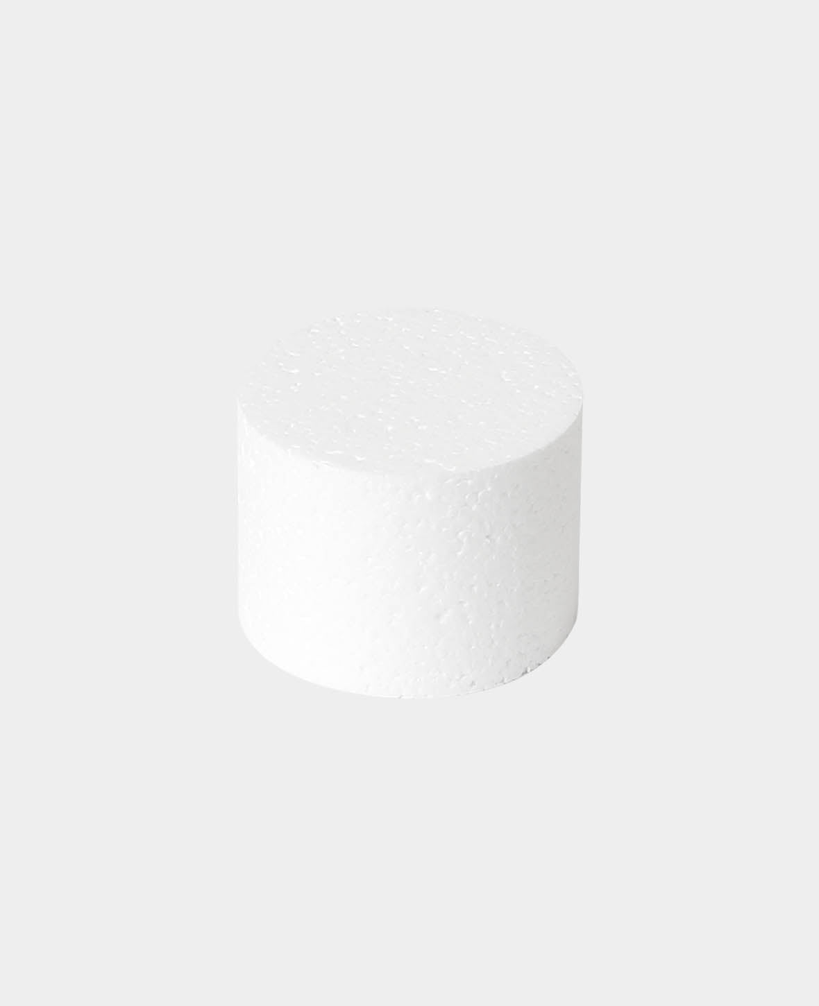 Styroporscheibe, Weiss, ø 10 x 7 cm