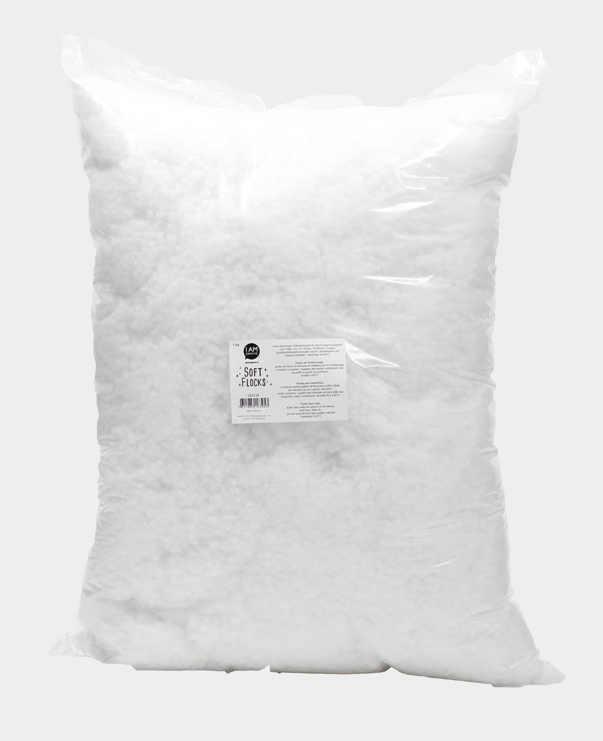 Softflocks Watte, Weiss, 1 Kg