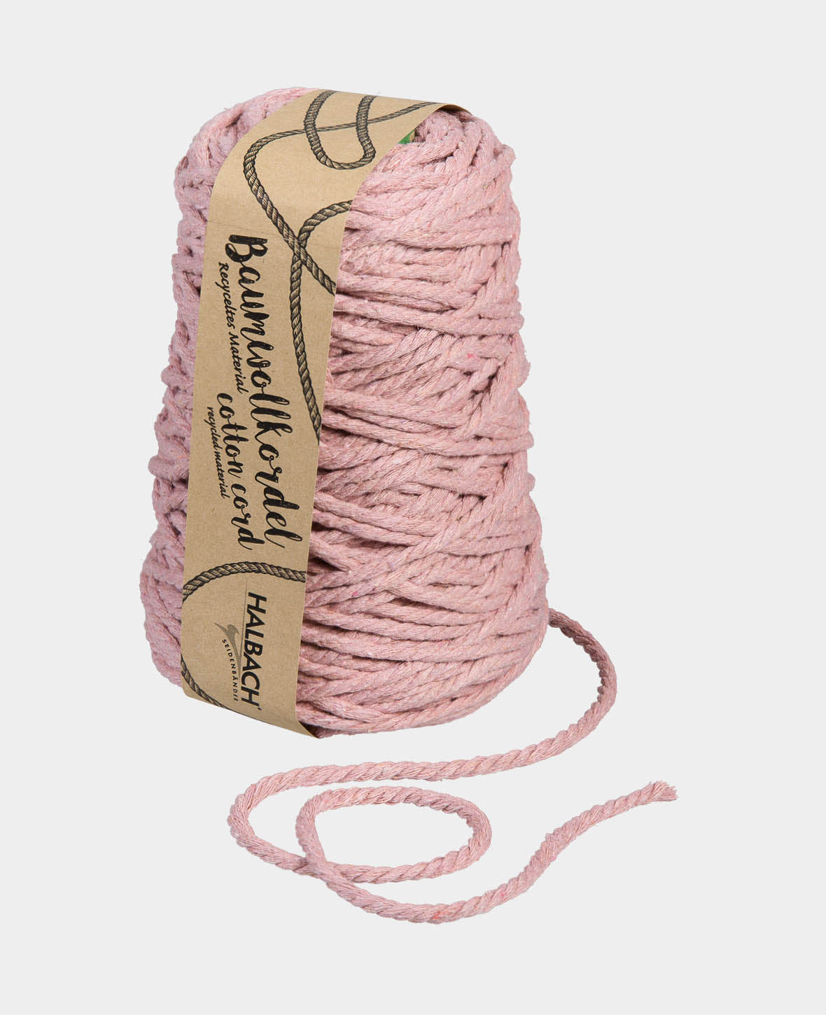 Cotton cord ø 5 mm / approx. 80 m, pink