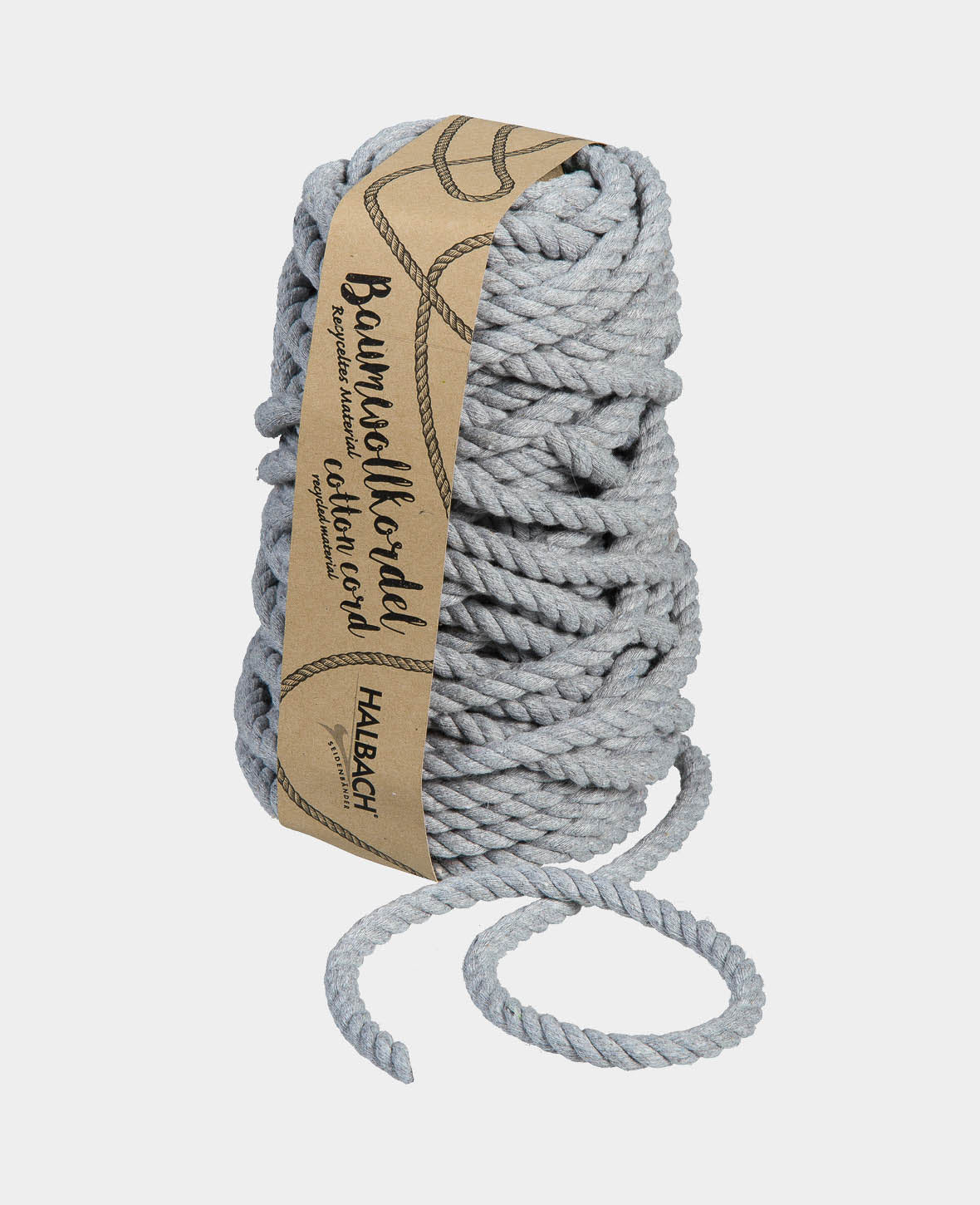 Baumwollkordel 8mmx20m,grey