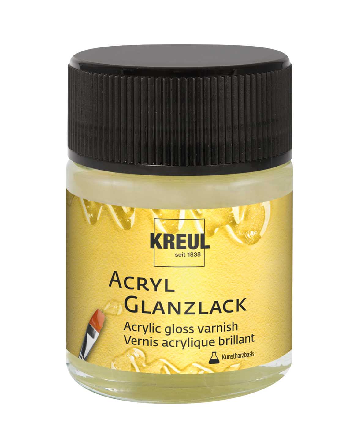 KREUL Acrylic Gloss Varnish transparent, synthetic resin-based, 50 ml