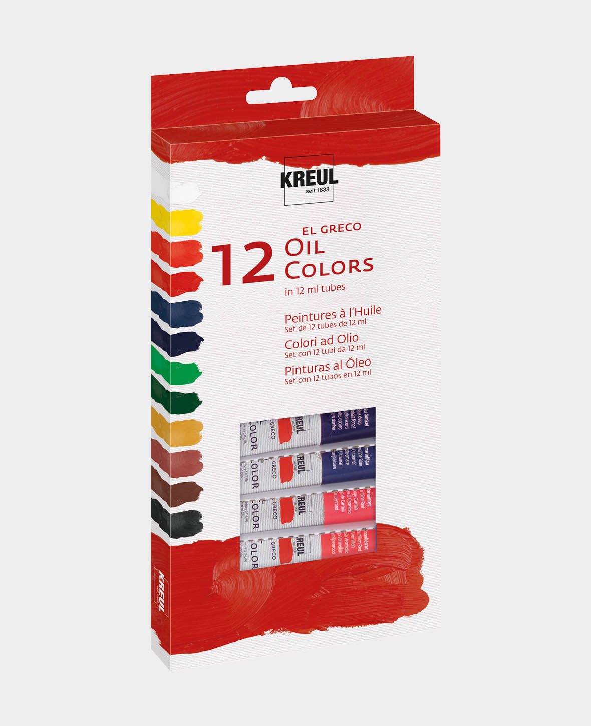 KREUL el Greco Oil Paint Set 12 x 12 ml Tubes