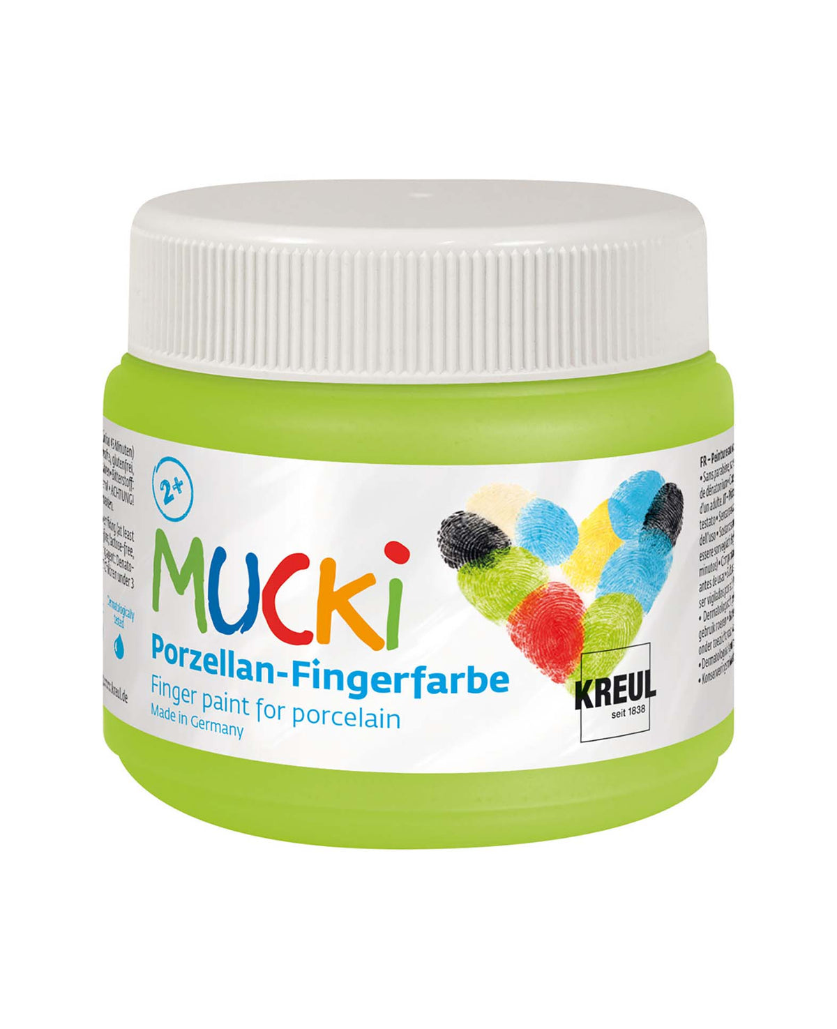 MUCKI Porzellan-Fingerfarbe, Abenteuergrün, 150 ml