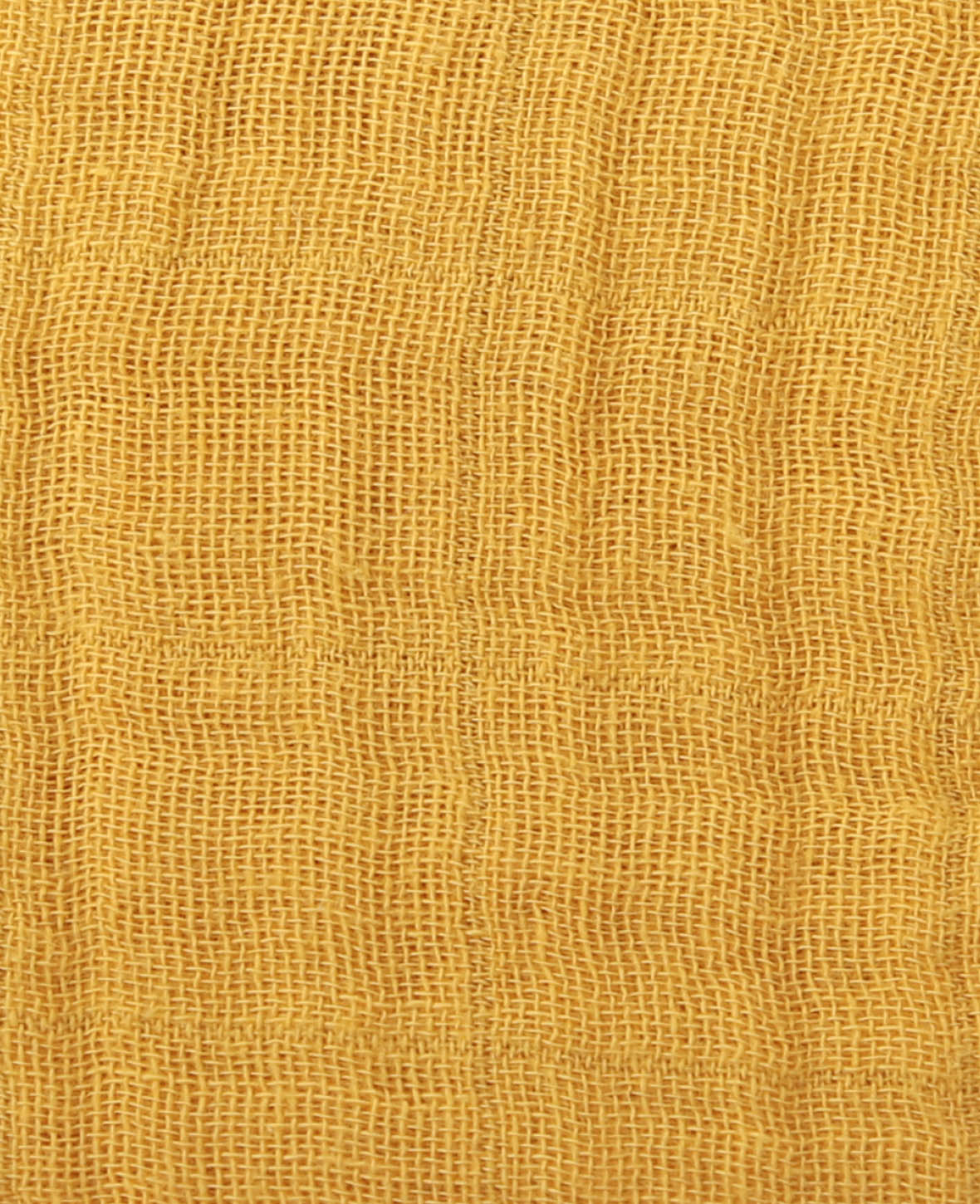 Musselin Tuch / Mulltuch aus 100% Bio Baumwolle als Nuscheli für Babys oder als Mode- und Dekoaccessoire in Senfgelb, 75 x 75 cm