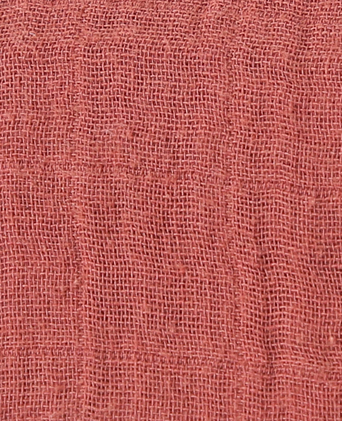 Musselin Tuch / Mulltuch aus 100% Bio Baumwolle als Nuscheli für Babys oder als Mode- und Dekoaccessoire in Rostrot, 75 x 75 cm