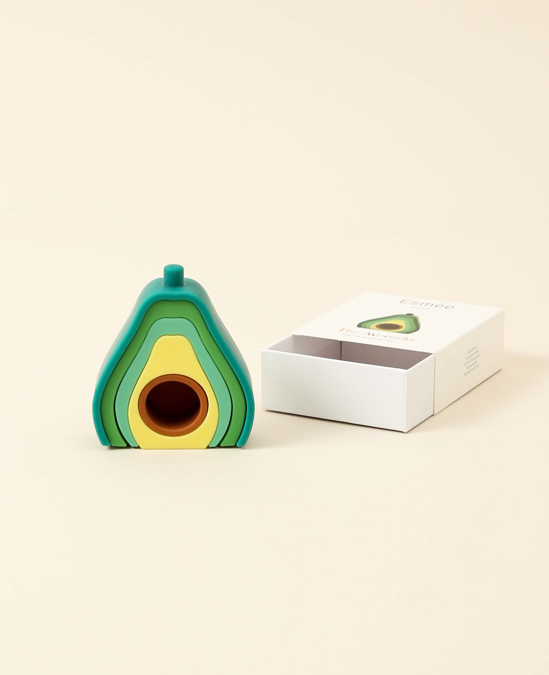 Jouet d'empilage en silicone, Avocat
