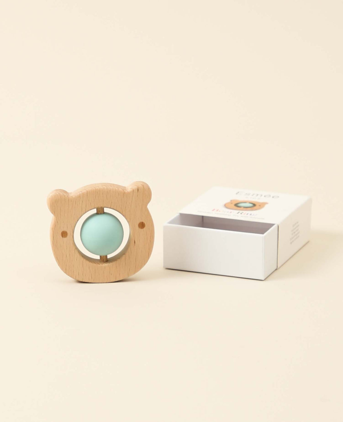 Hochet pour enfant, ours, menthe