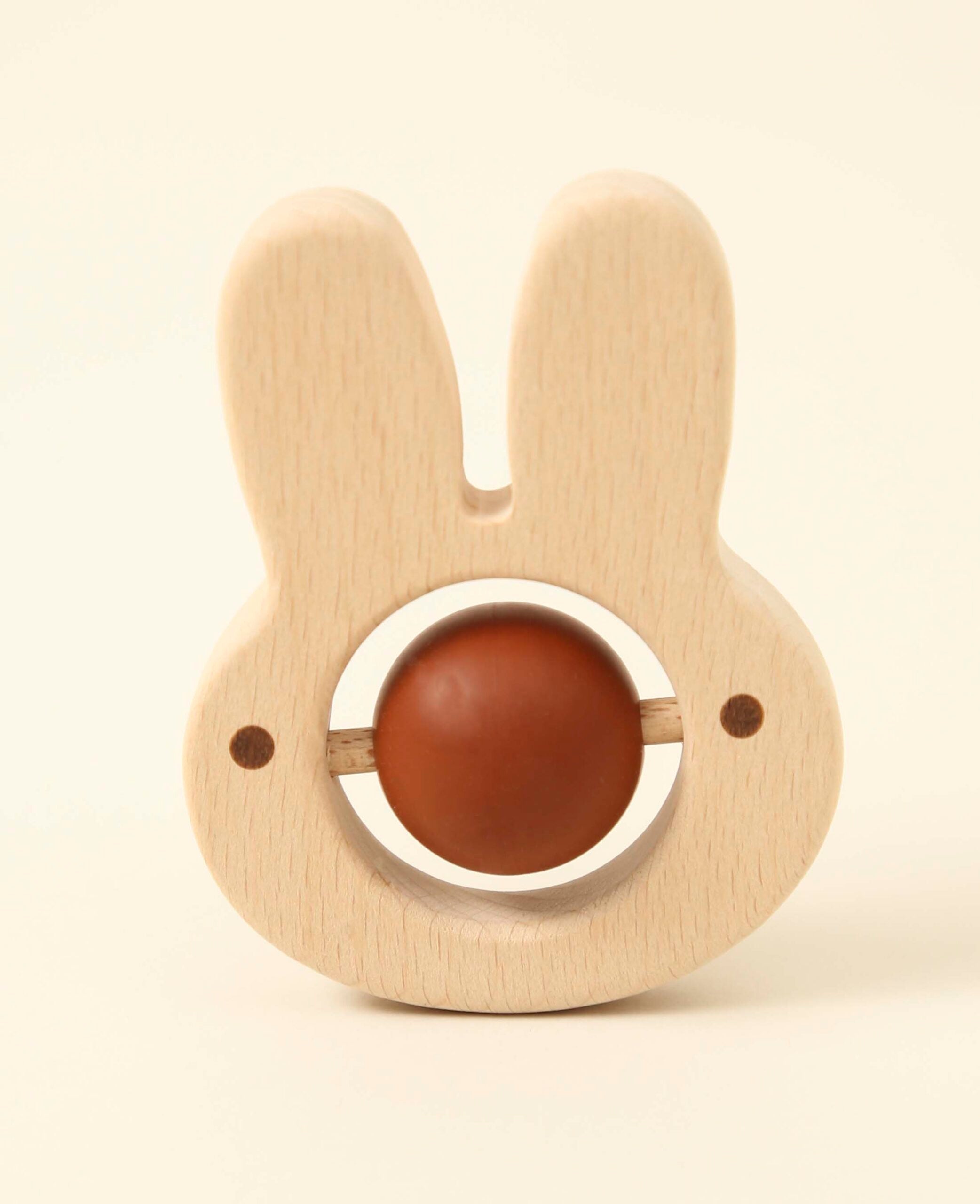 Children's Rattle, Rabbit, Rust