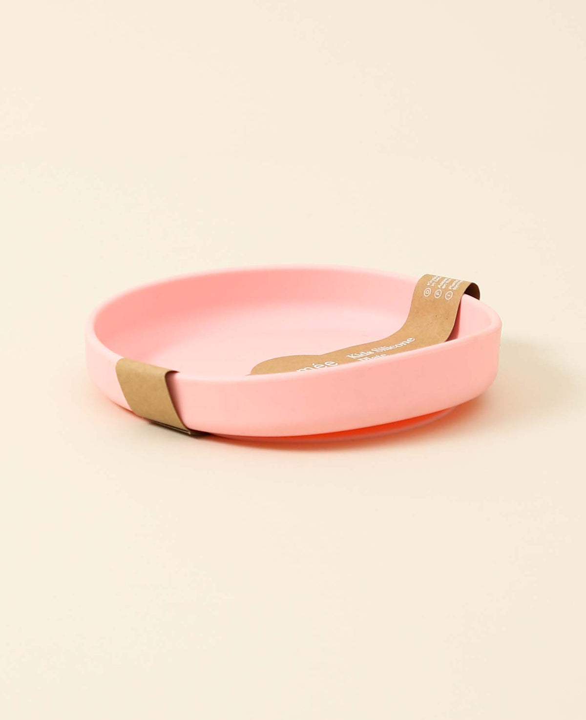 Kinder Monster / Walross Teller aus Silikon in rosa mit Saugnapf, Ø 17 cm