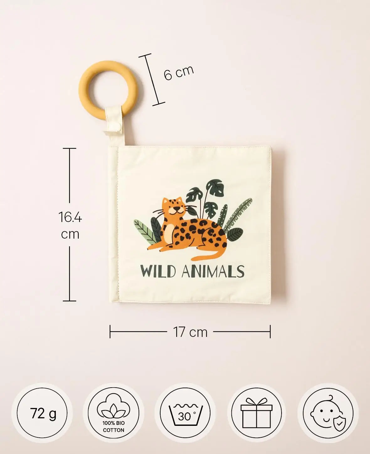 Children's Fabric Book Jungle Safari