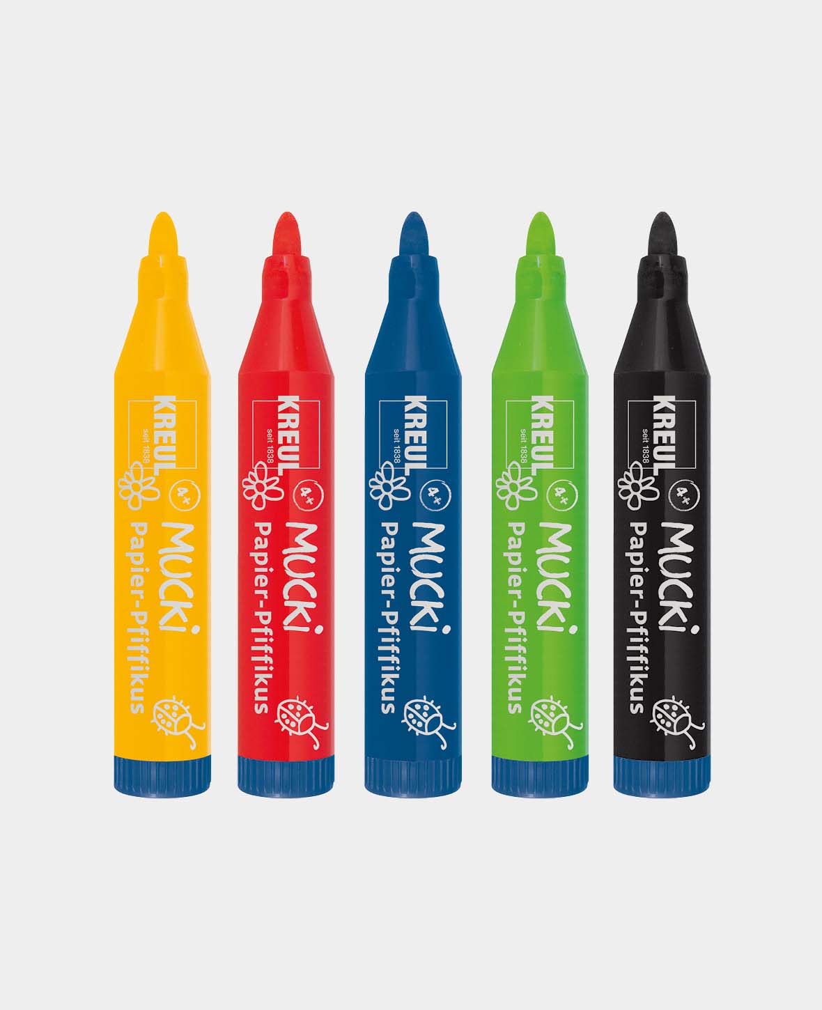 MUCKI Papier-Pfiffikus Aquarellmalstift, 5er Set