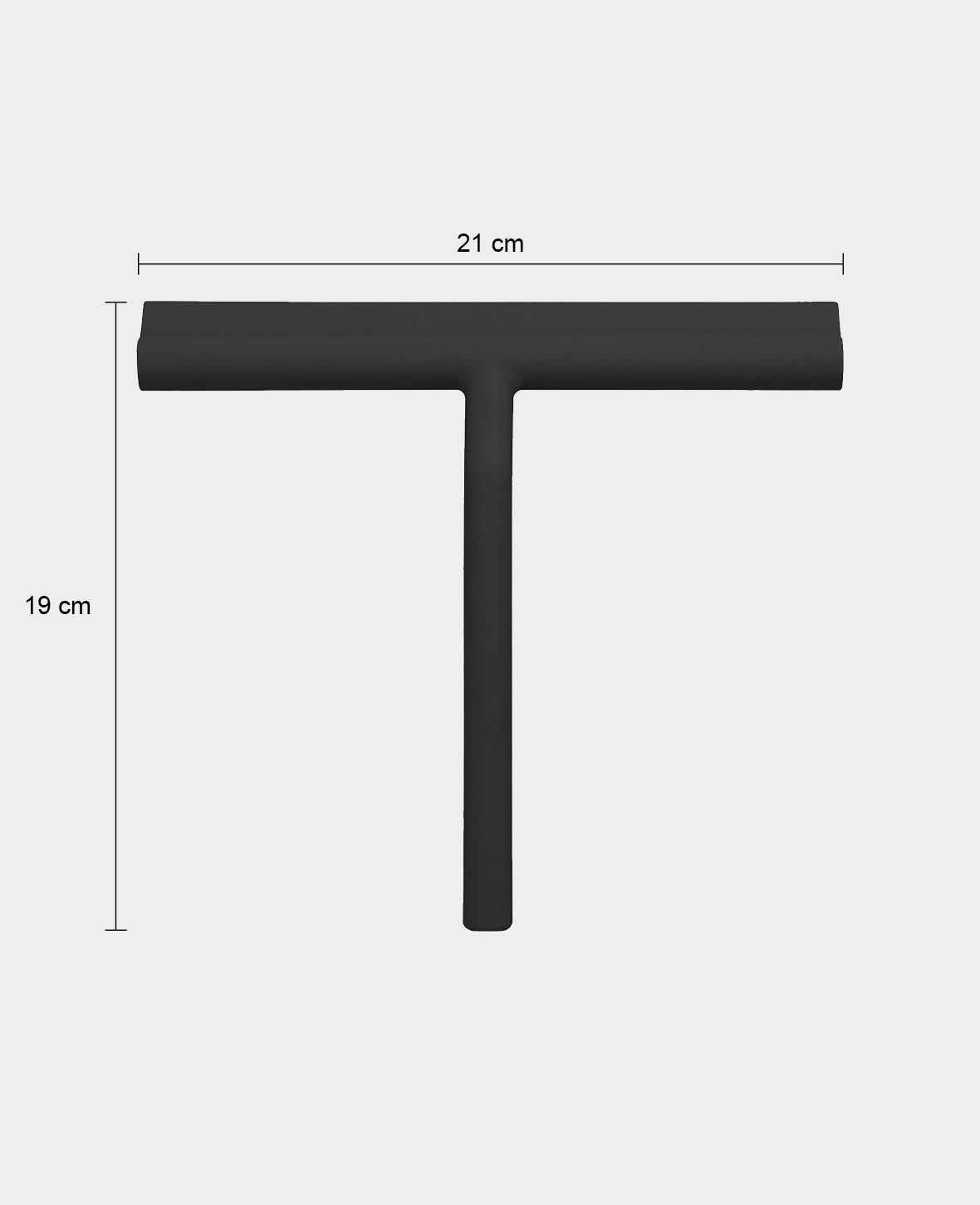 Silicone shower squeegee, black