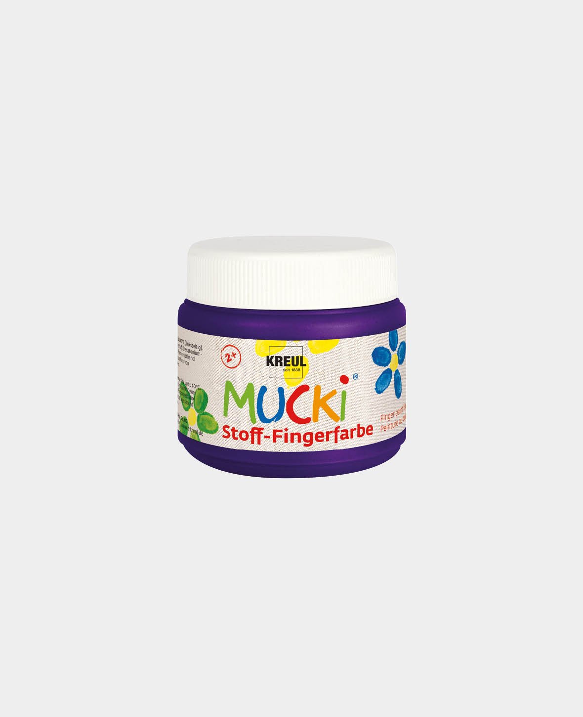 MUCKI Peinture textile au doigt Violet 150 ml