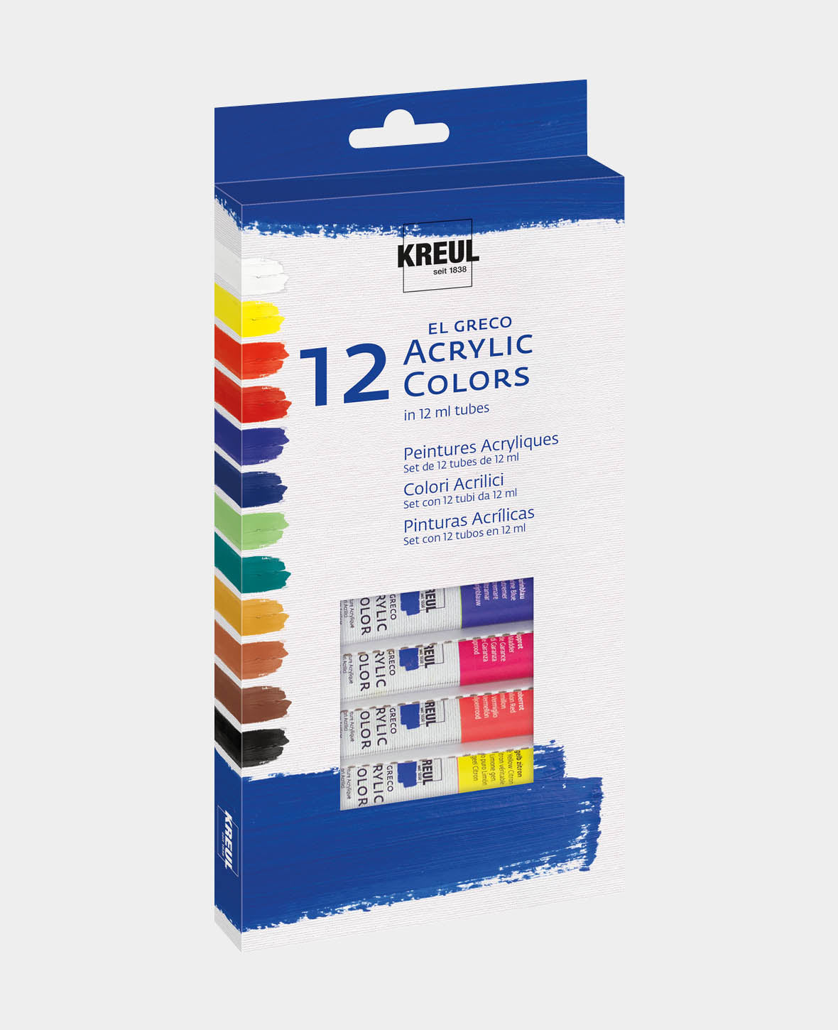 KREUL el Greco Acrylic Set 12 x 12 ml Tuben