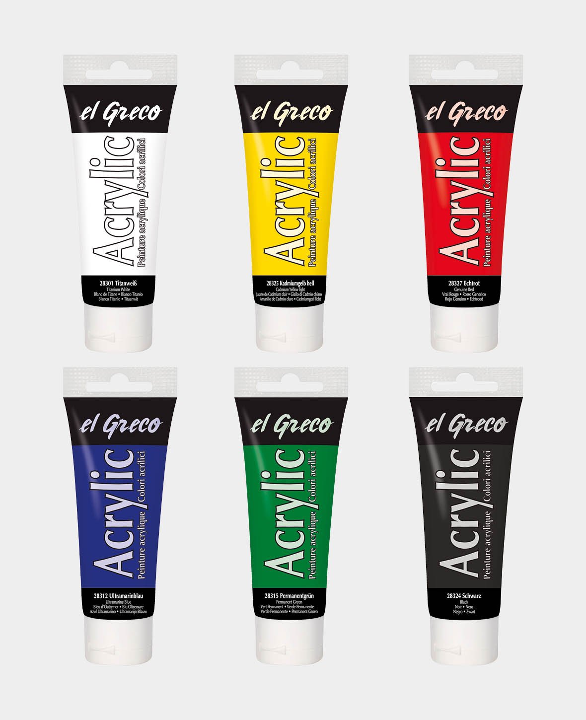 KREUL el Greco Coffret Acrylique 6 tubes de 75 ml