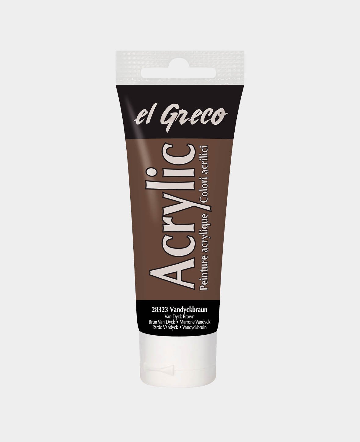 el Greco Acryl 75ml,Vandyckbraun