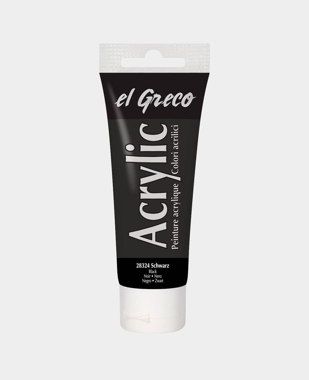 el Greco Acrylic 75ml, Black