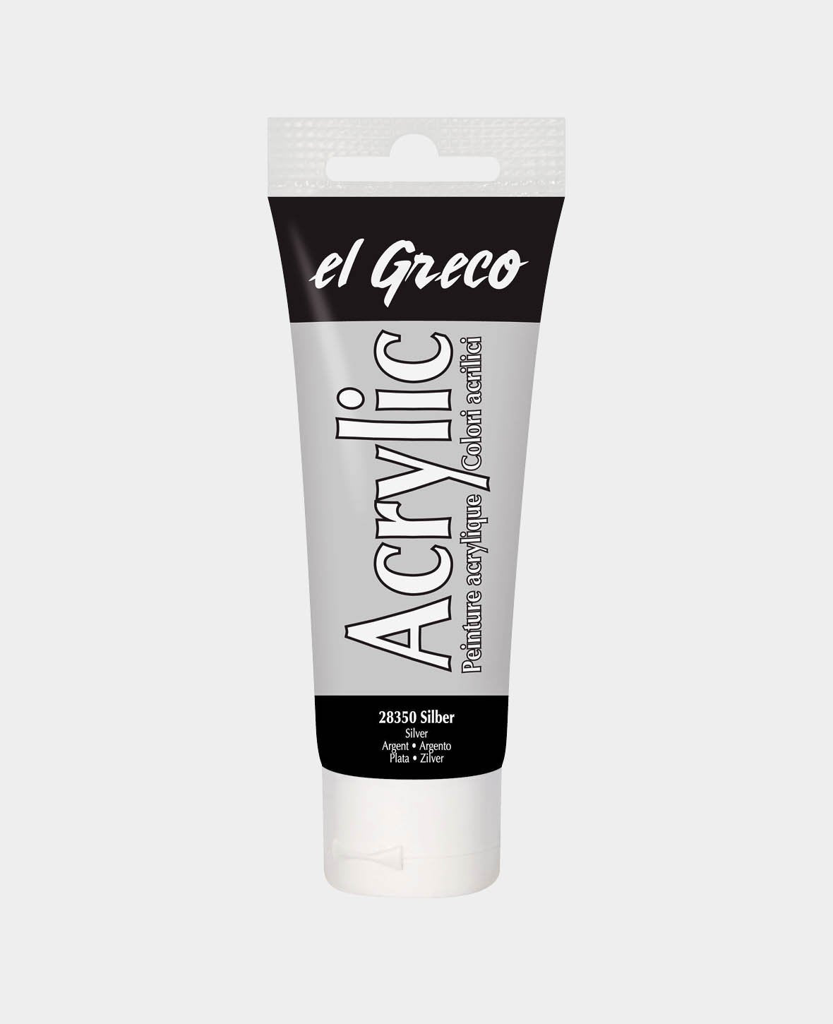 el Greco Acrylique 75ml, Argent