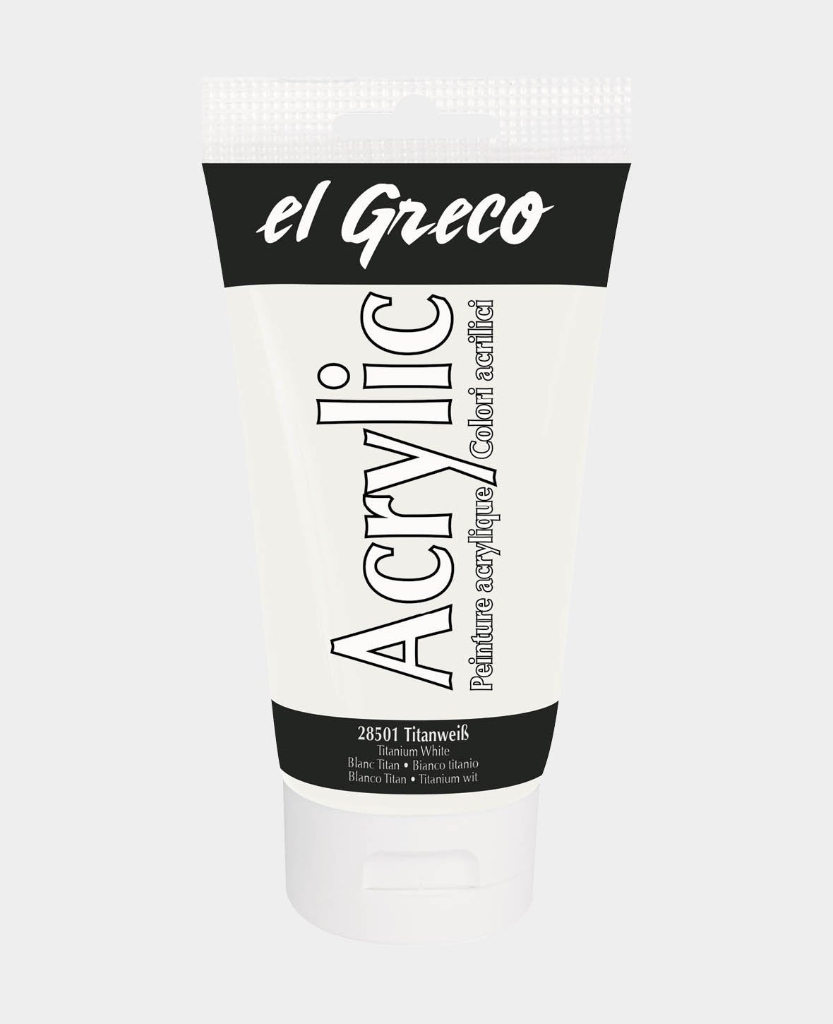 el Greco Acrylic 150ml, Titanium White