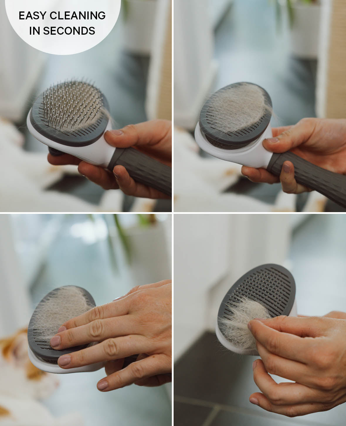 Self-Cleaning Pet Fur Brush