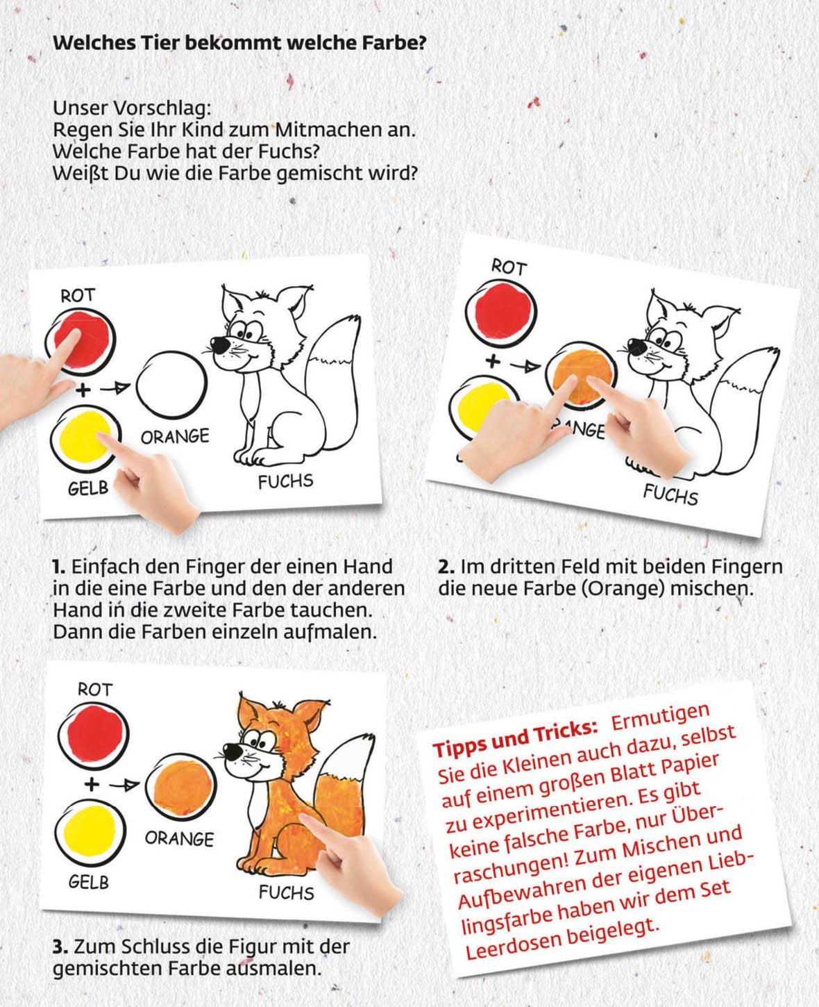 MUCKI FarbenSpielKiste Wir mischen, malen, tupfen.