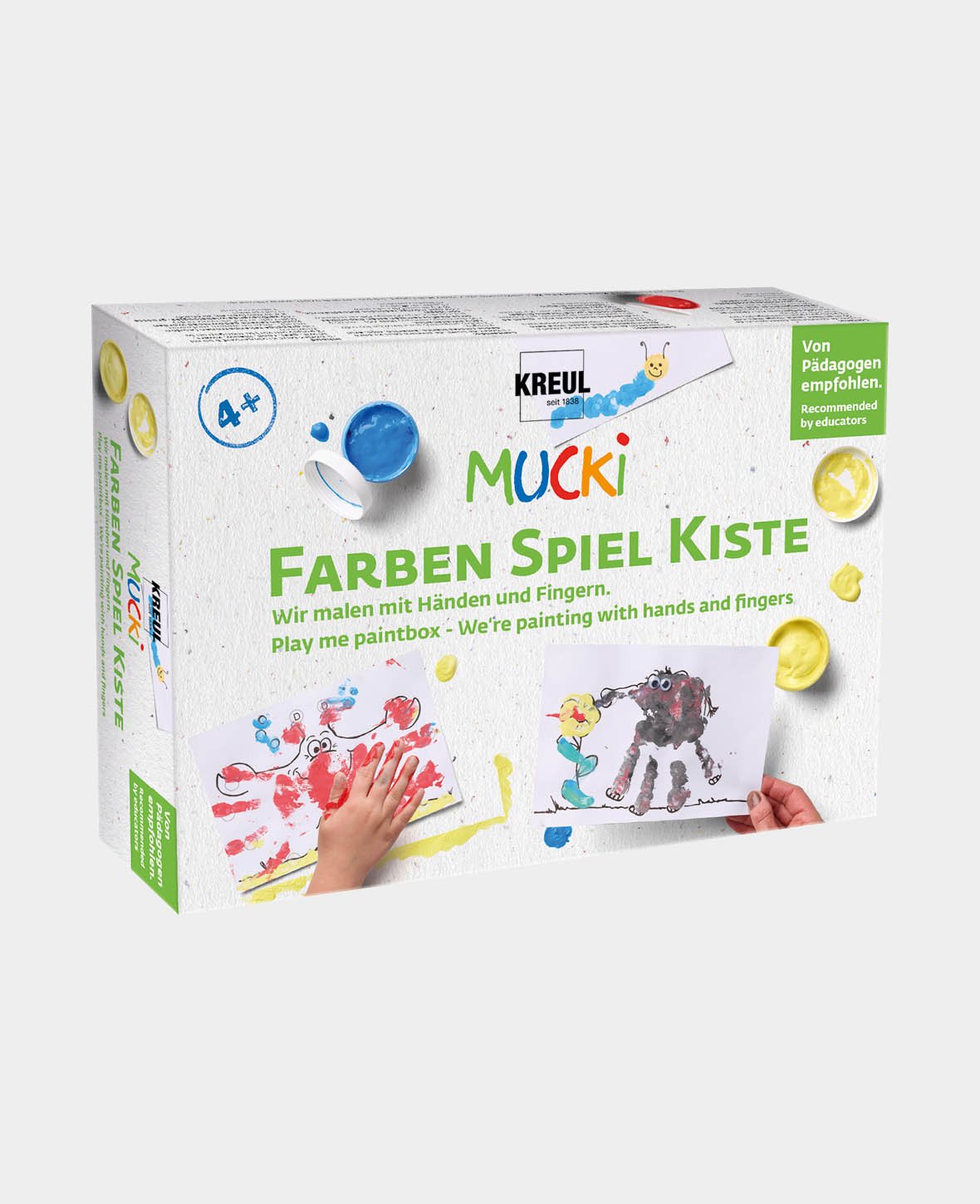 MUCKI FarbenSpielKiste Wir malen mit Händen und Fingern.