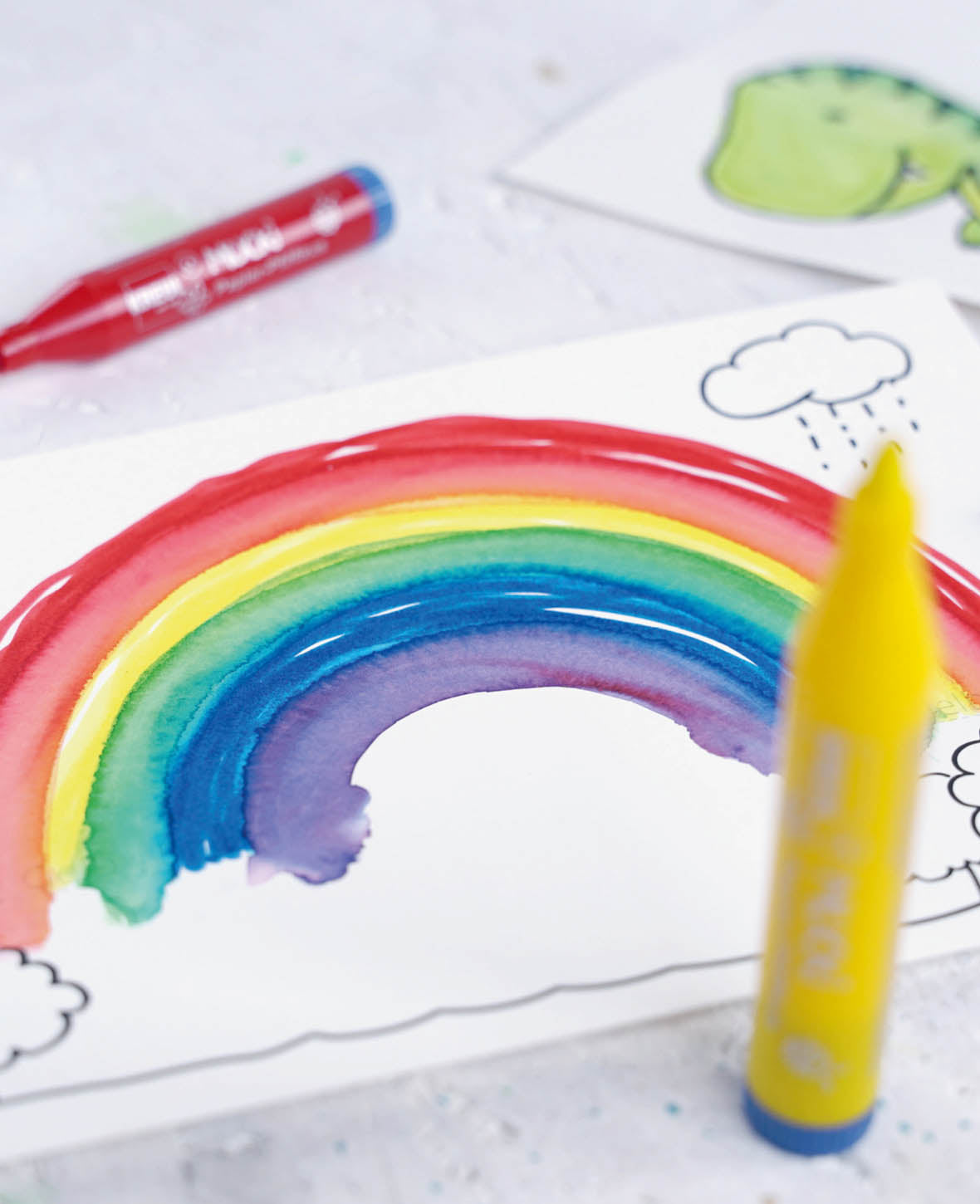 MUCKI FarbenSpielKiste, Komplett-Set mit Kinder-Aquarellmalstiften