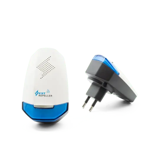(Lot de 2) Répulsifs ultrasoniques anti-nuisibles électroniques pour moustiques et mo