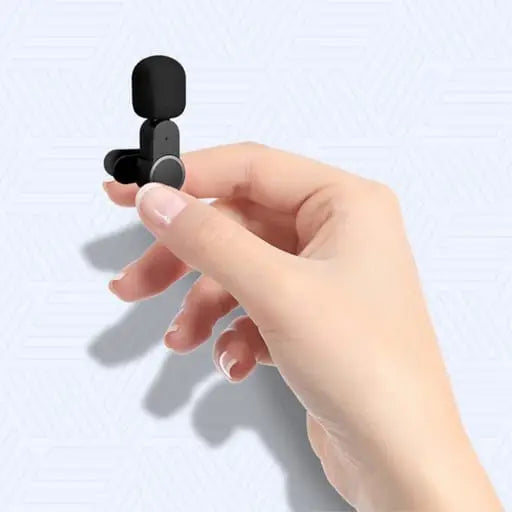 (3-tlg. Set) Kabelloses 360° Lavalier Mikrofon für Handy / Tablets mit