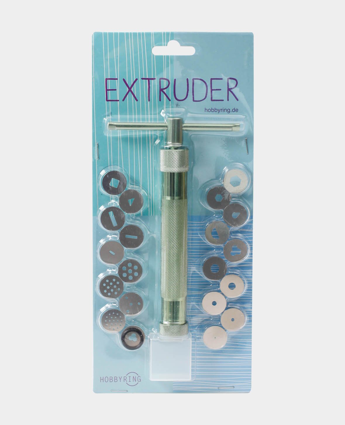 Extruder including 20 design discs