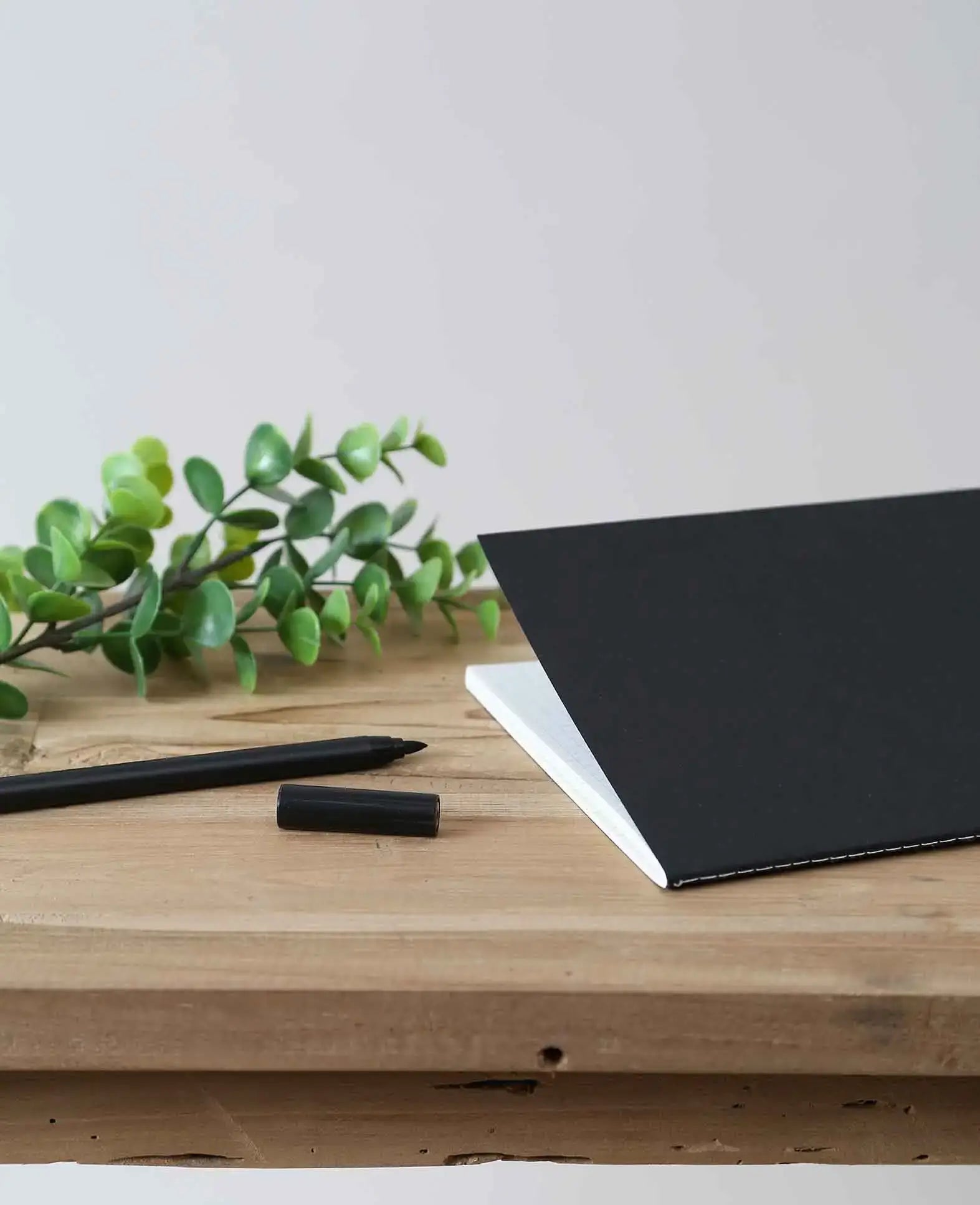 Notebook, A5, squared, Black, 60 sheets