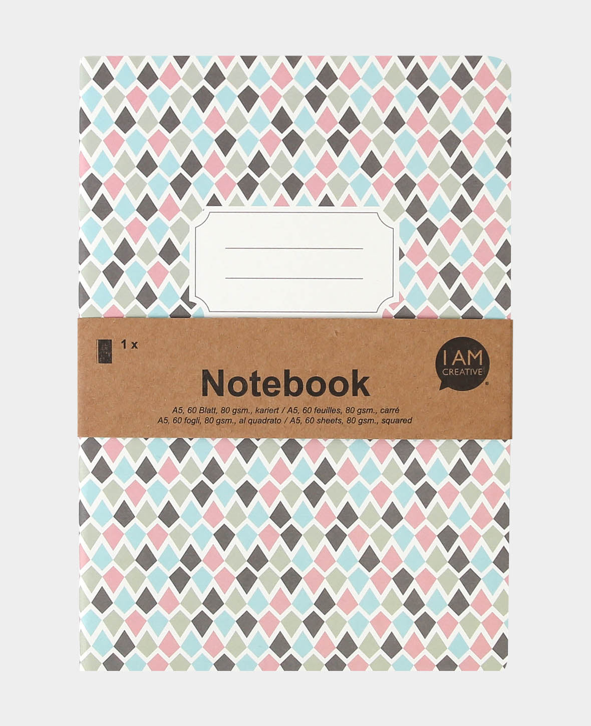 Notizbuch A5, Bunt, 60 Blatt