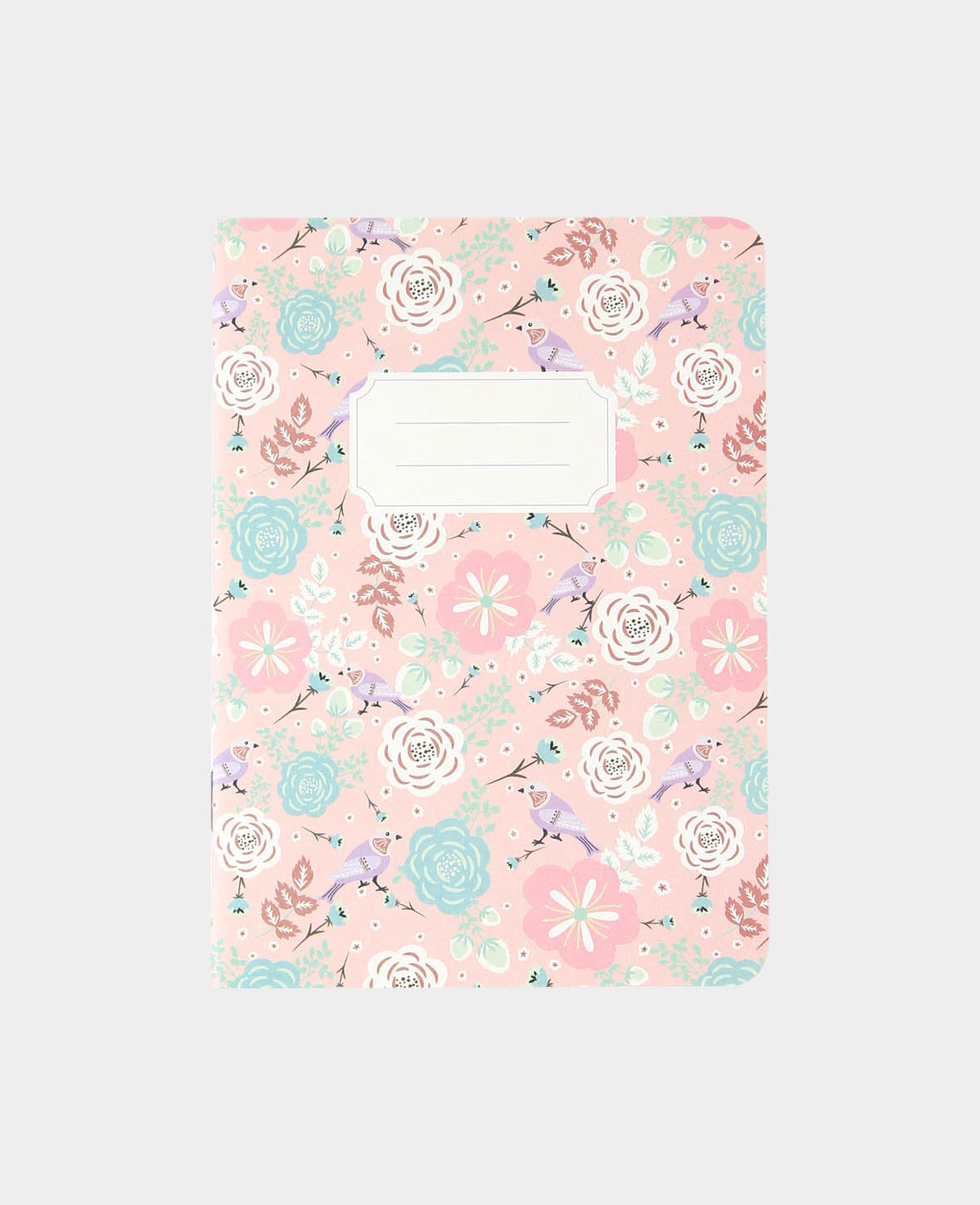 Notizbuch A6, Rosa & Vogel, 60 Blatt