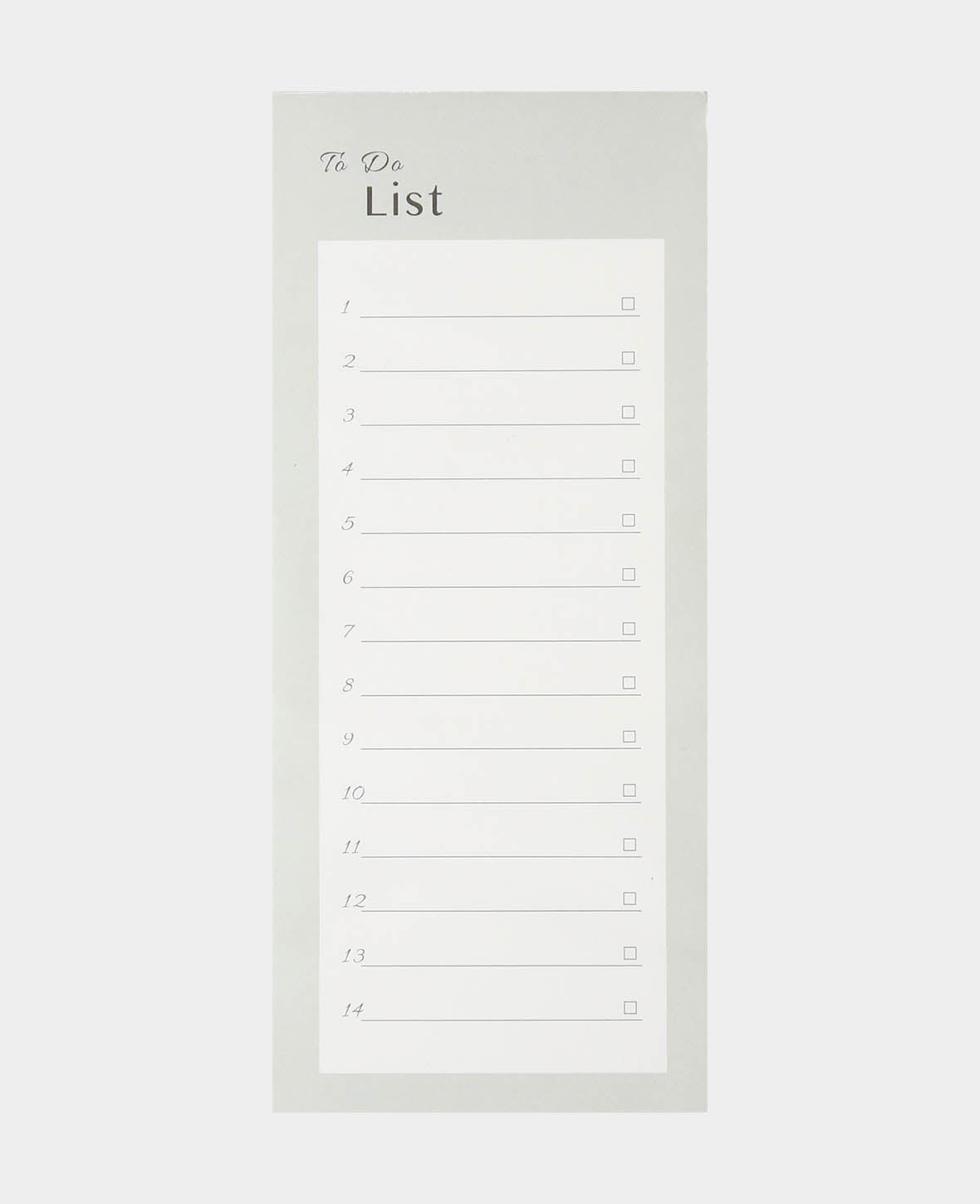 To Do Liste, Grün, 10 x 21 cm, 80 Blatt
