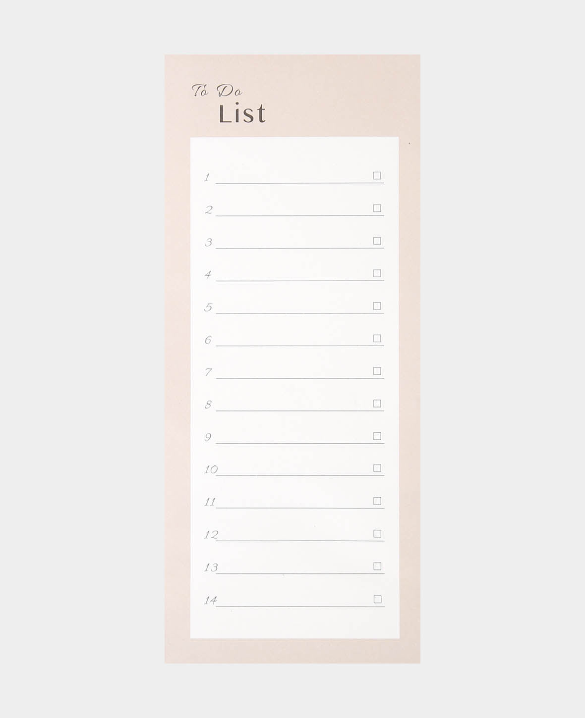 To Do Liste, Rosa, 10 x 21 cm, 80 Blatt