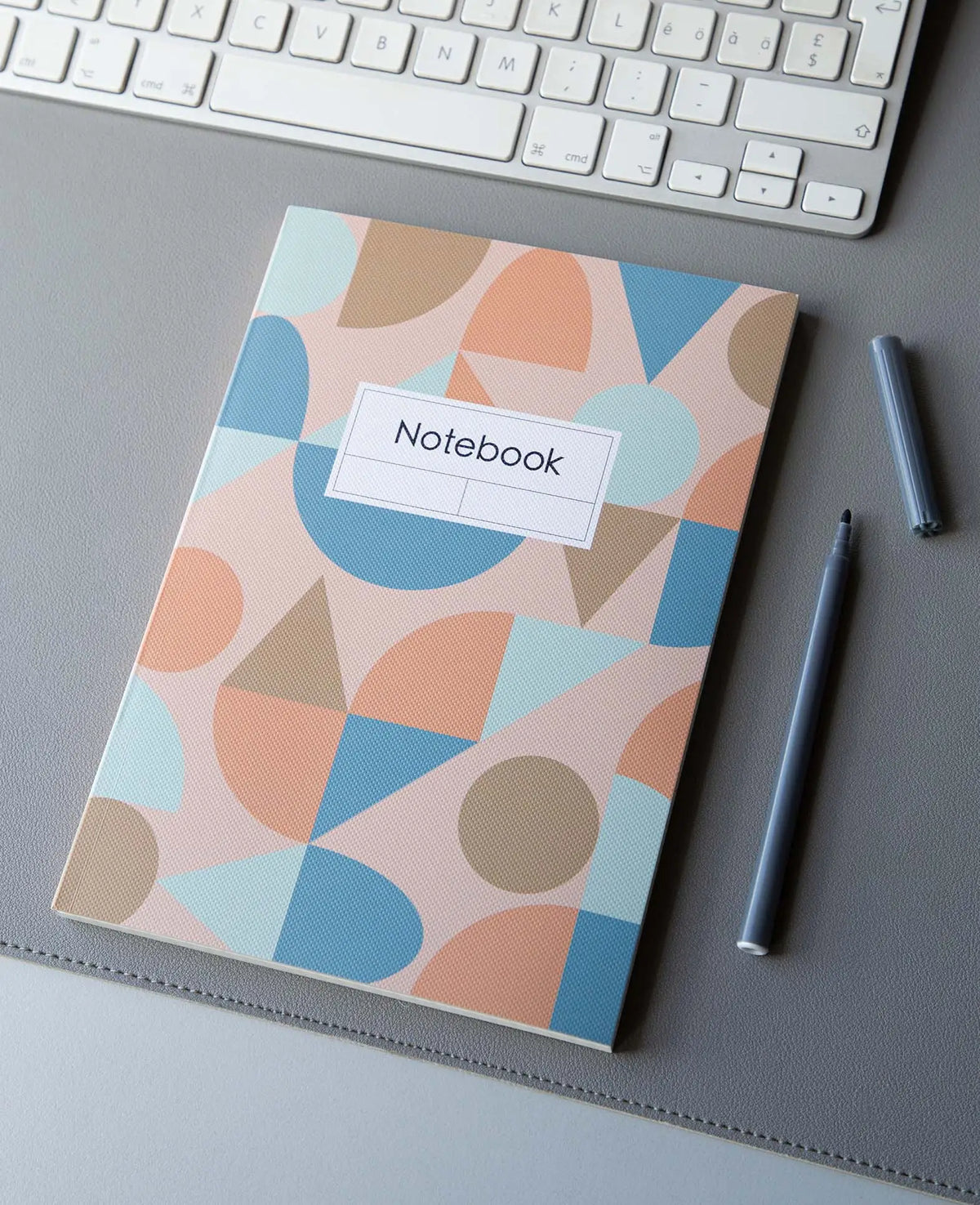 Notebook, A5, squared pages, pink, 80 gsm, 148 x 210 mm, 80 sheets