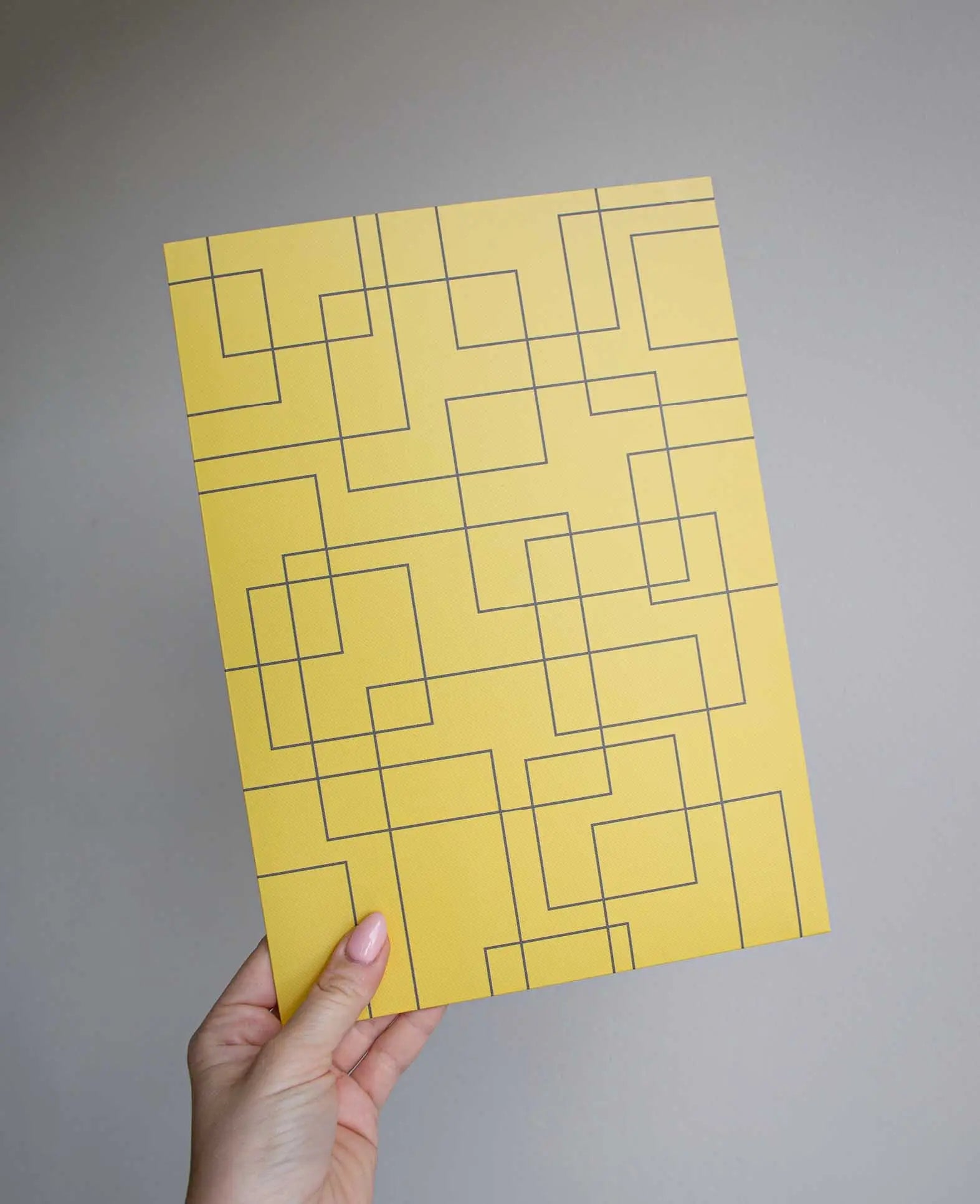 Porte-documents A4, jaune, 22 x 31 cm, lot de 2
