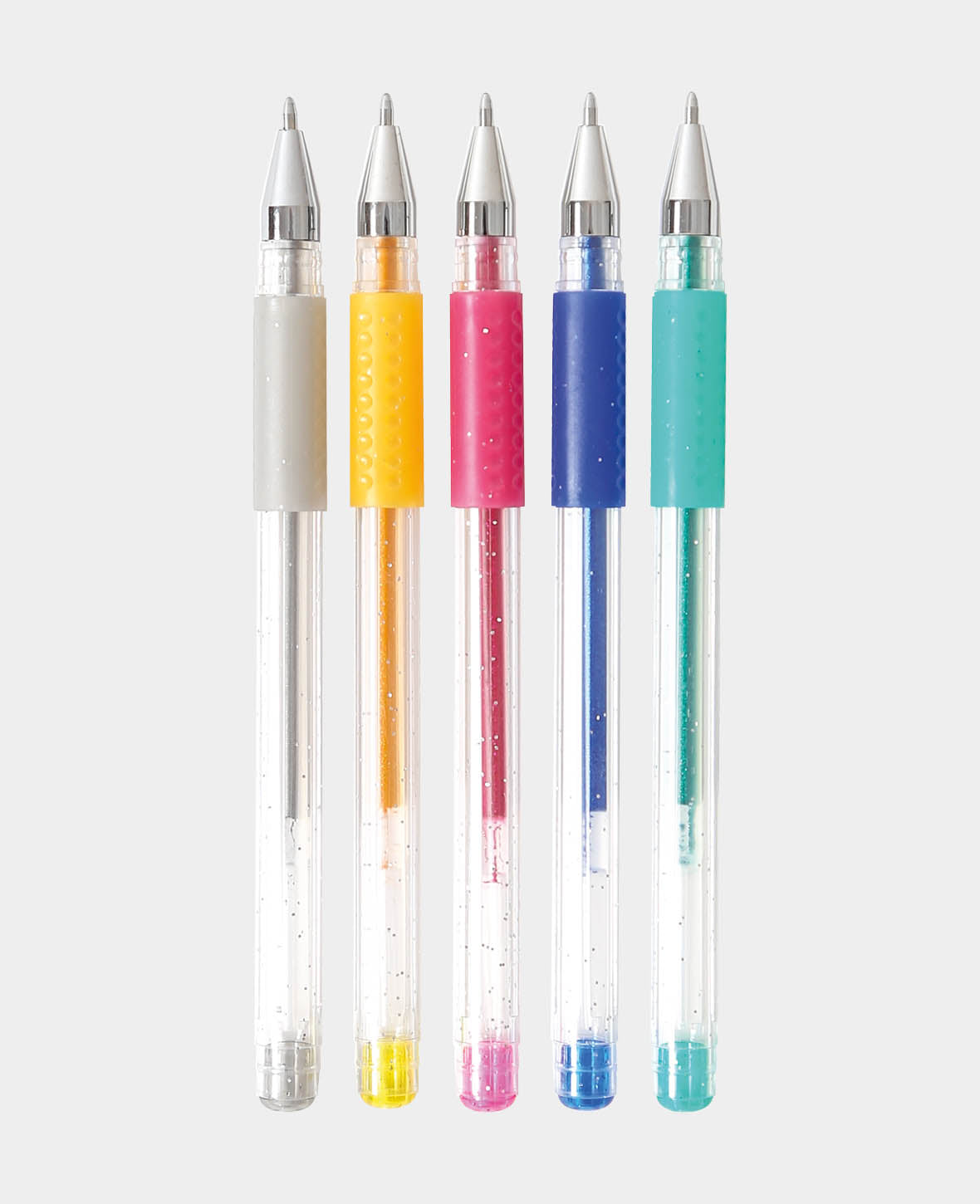 Lot de 5 stylos gel pailletés