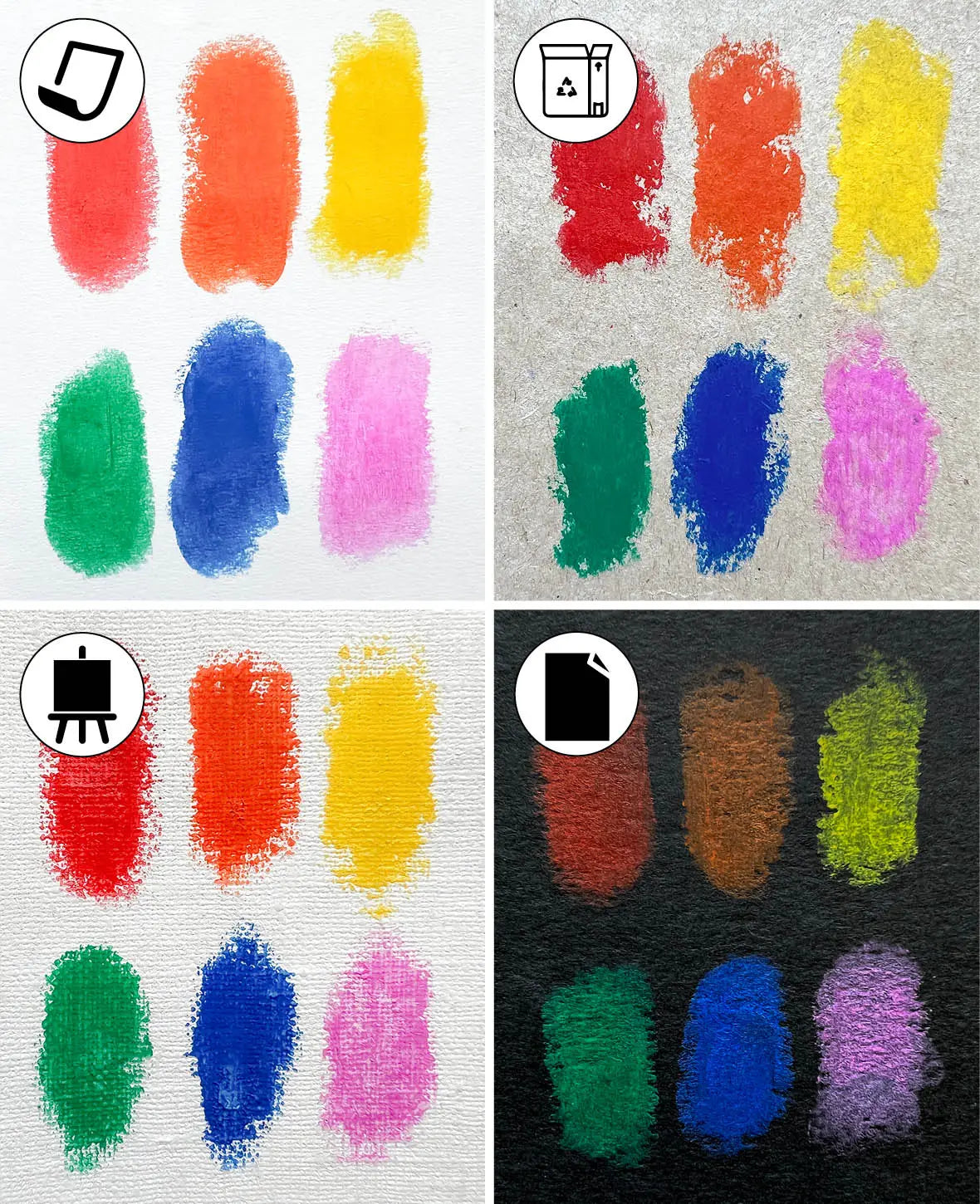Crayons de cire Classic, 1 set de 6 couleurs