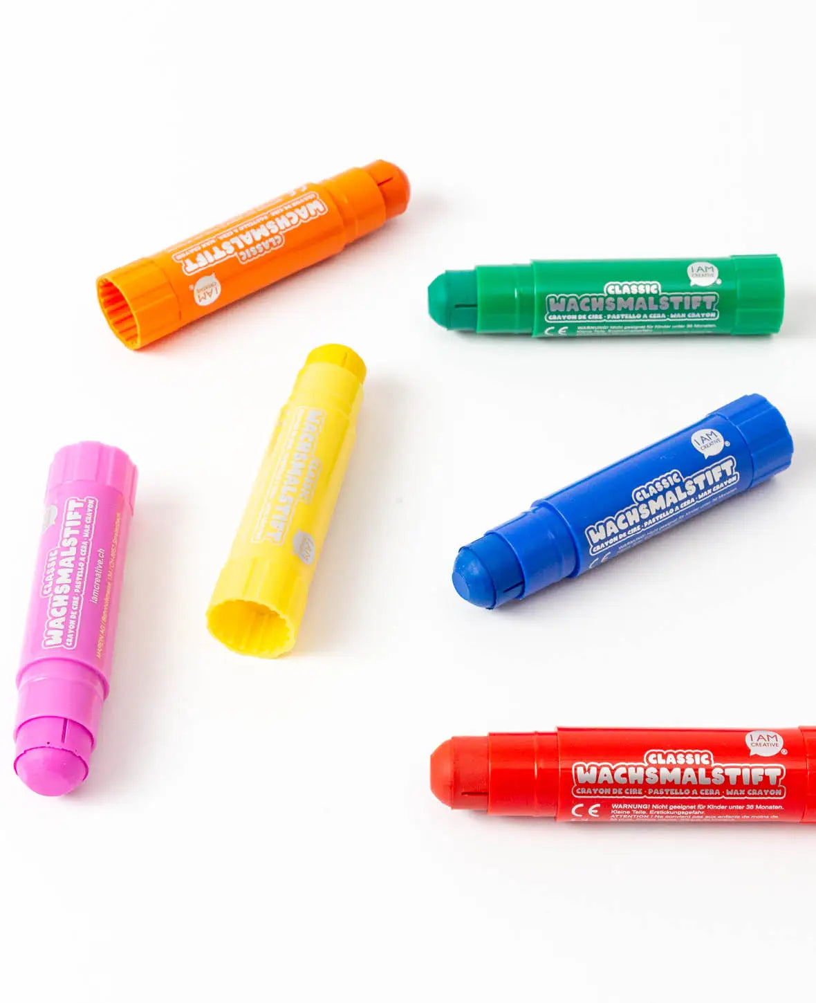 Crayons de cire Classic, 1 set de 6 couleurs