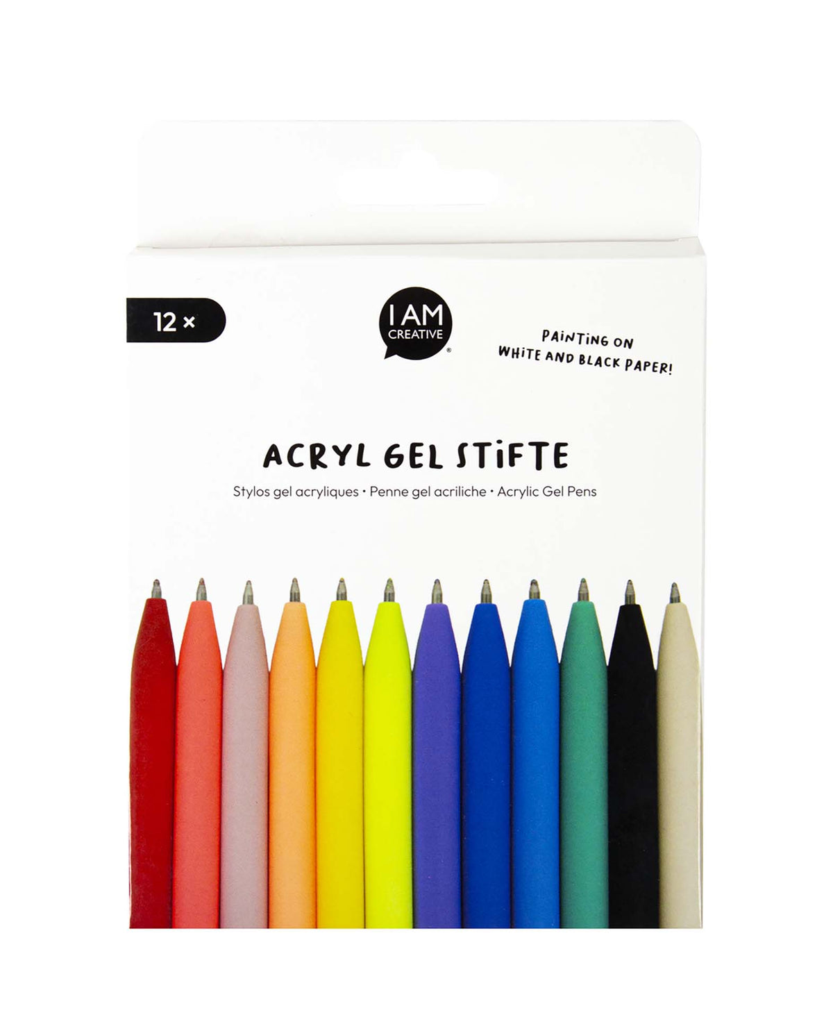 Acryl Gel Stifte für helle und dunkle Papiere
