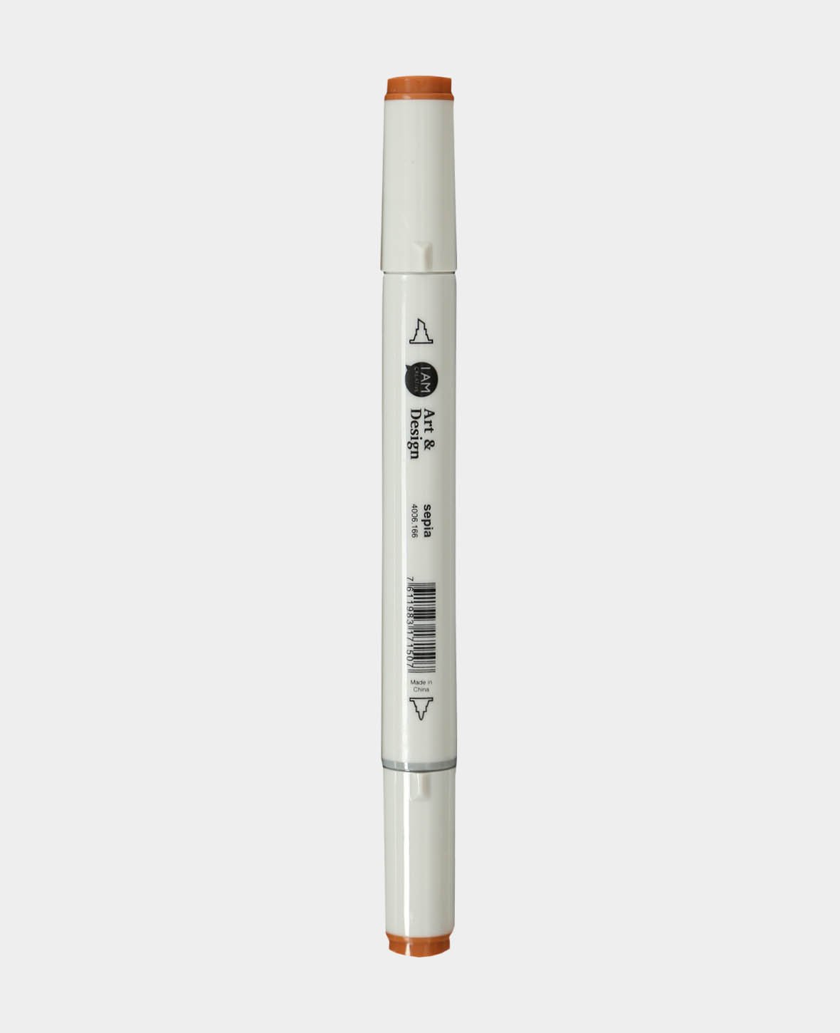 Art & Design Marker, dual tip felt pen, waterproof, sepia, line width 1 - 7 mm